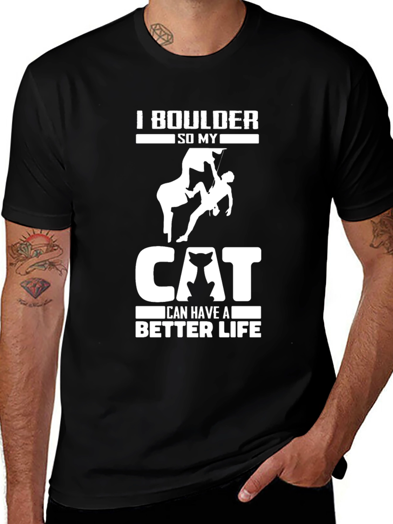 Variant 22 of I Boulder So My Cat Can Have a Better Life T-Shirt