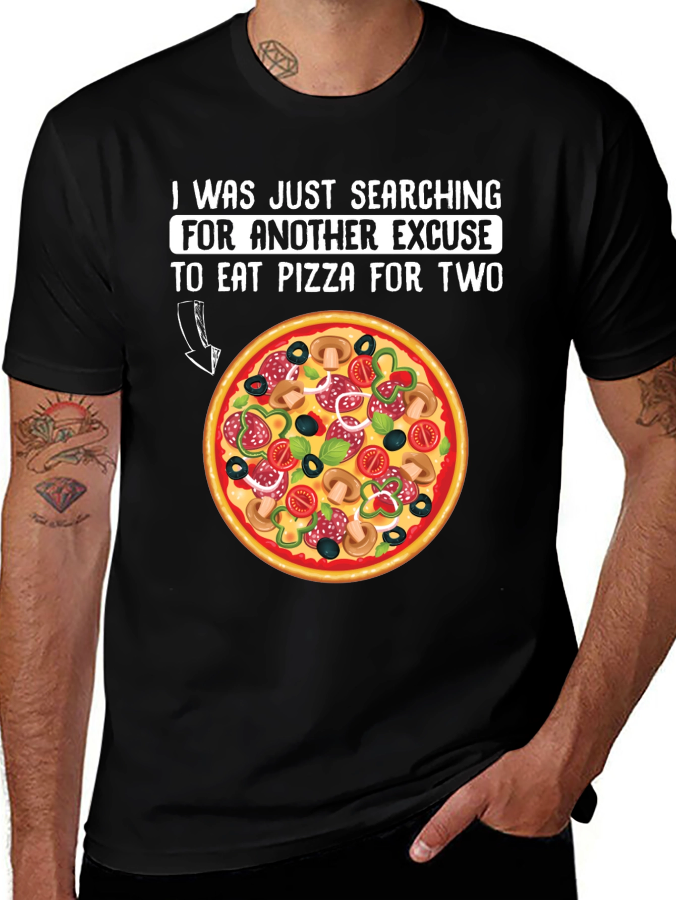 Variant 18 of Pizza Excuse T-Shirt