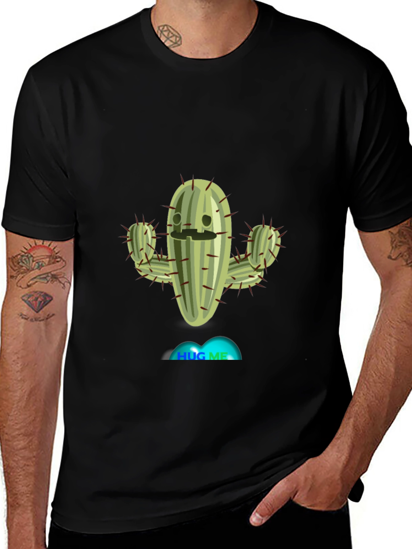 Variant 15 of Hug Me Cactus T-Shirt - Funny Plant Tee