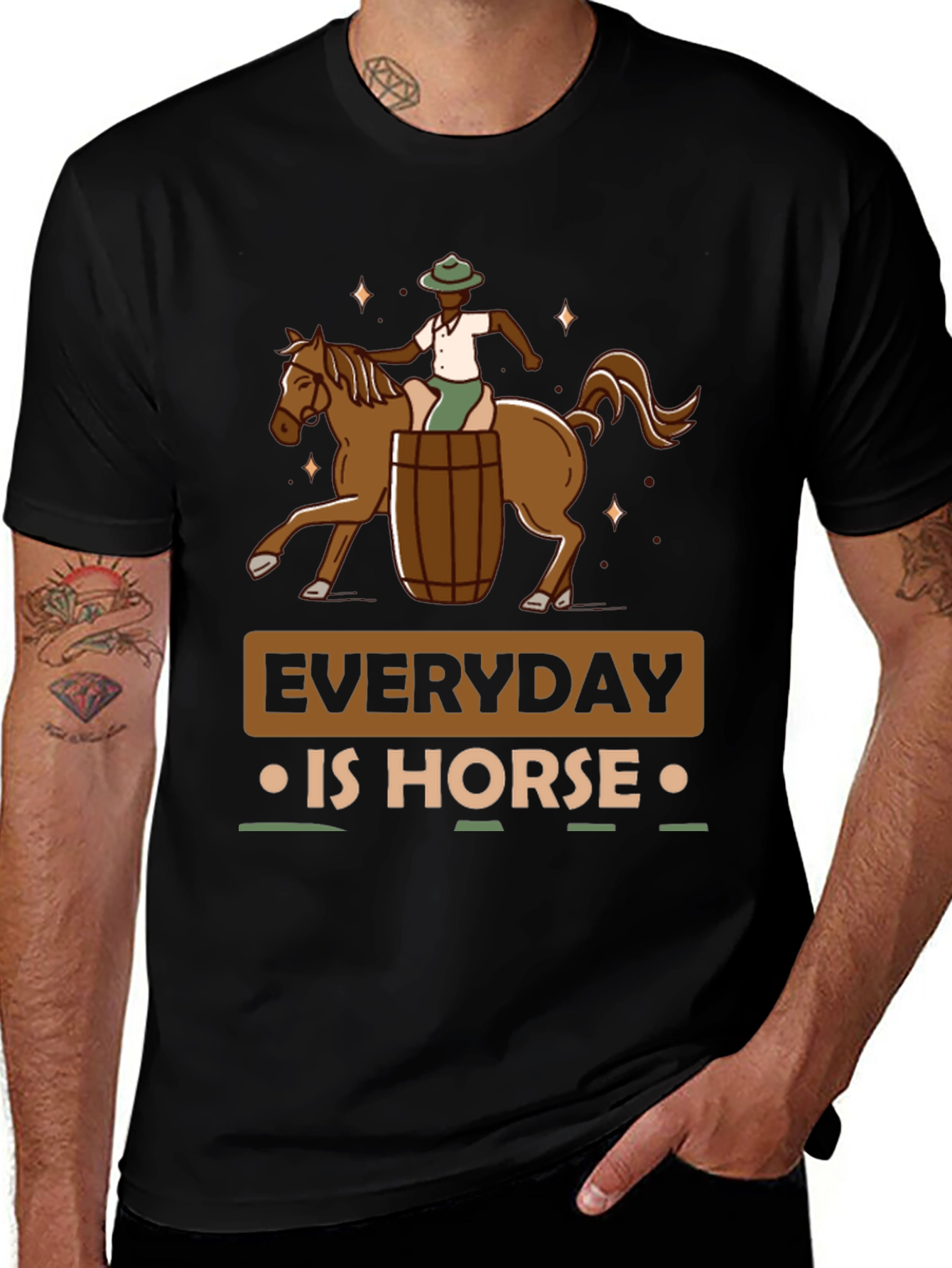 Variant 3 of Everyday is Horse T-Shirt, Funny Novelty Tee