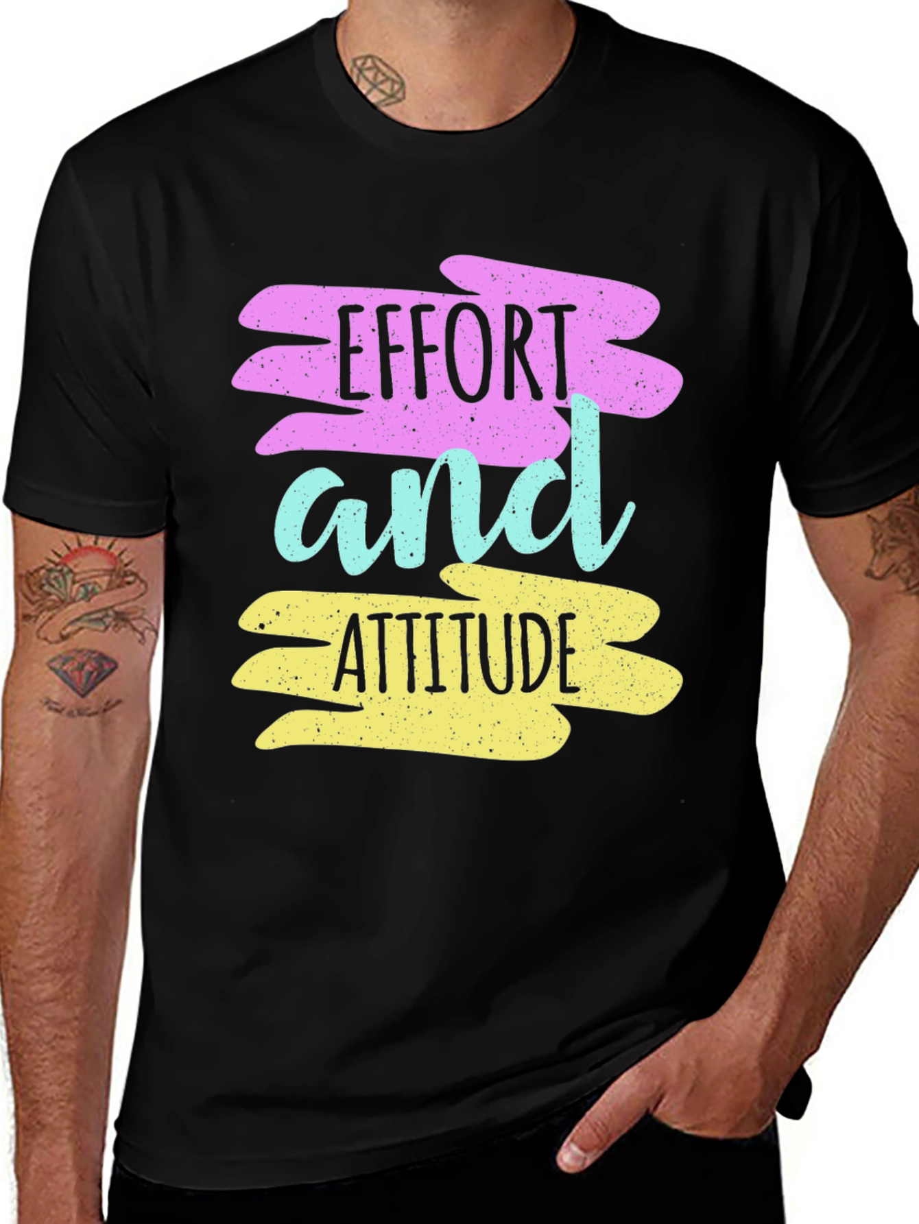 Effort and Attitude Graphic T-Shirt
