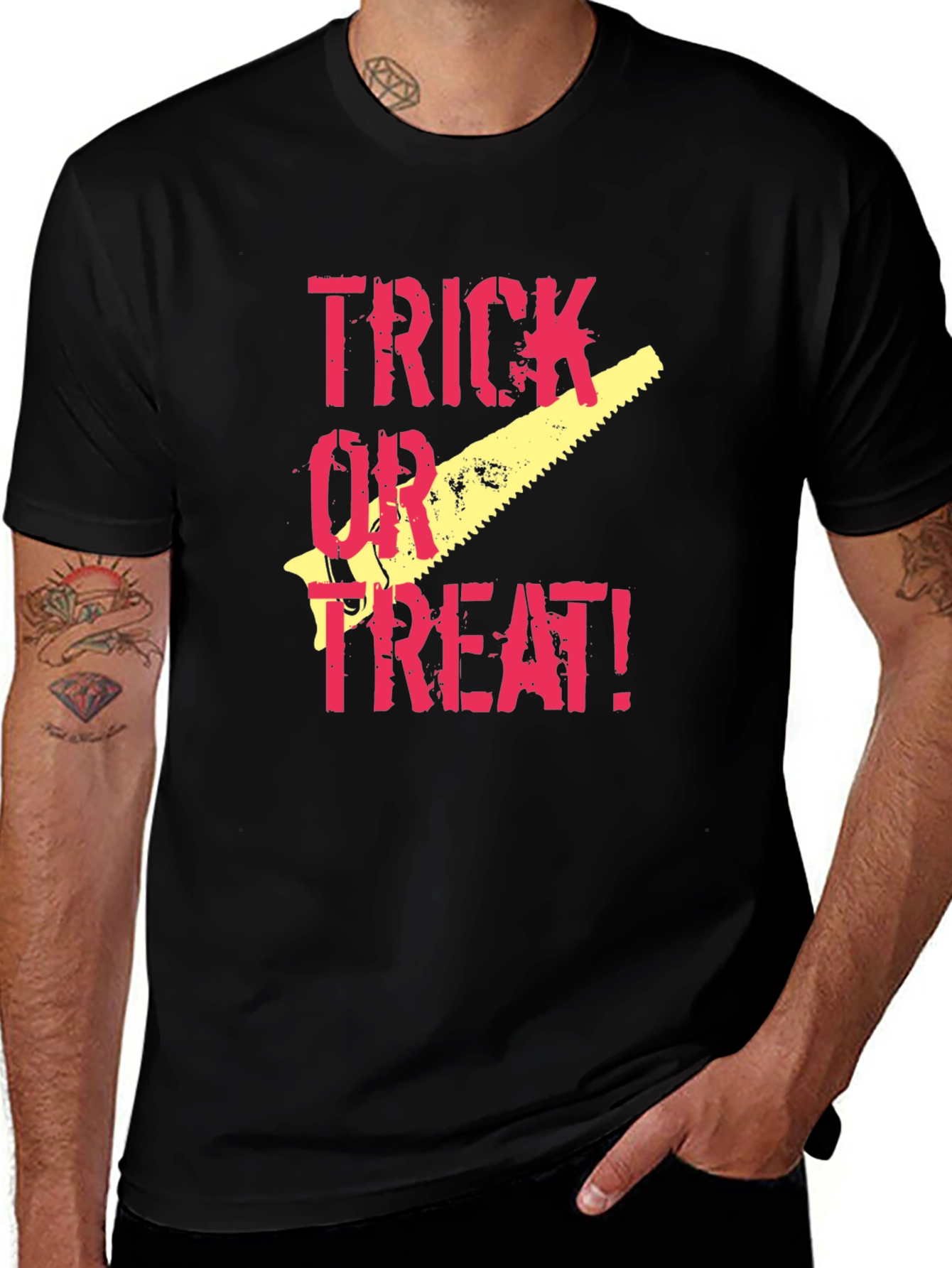 Variant 3 of Trick or Treat Halloween Graphic Tee