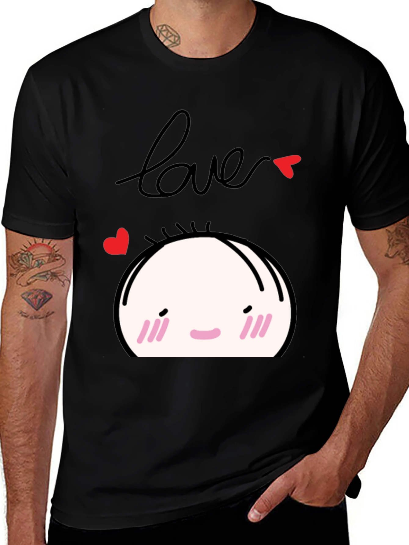 Variant 25 of Love Bun Graphic T-Shirt - Cute Kawaii Style