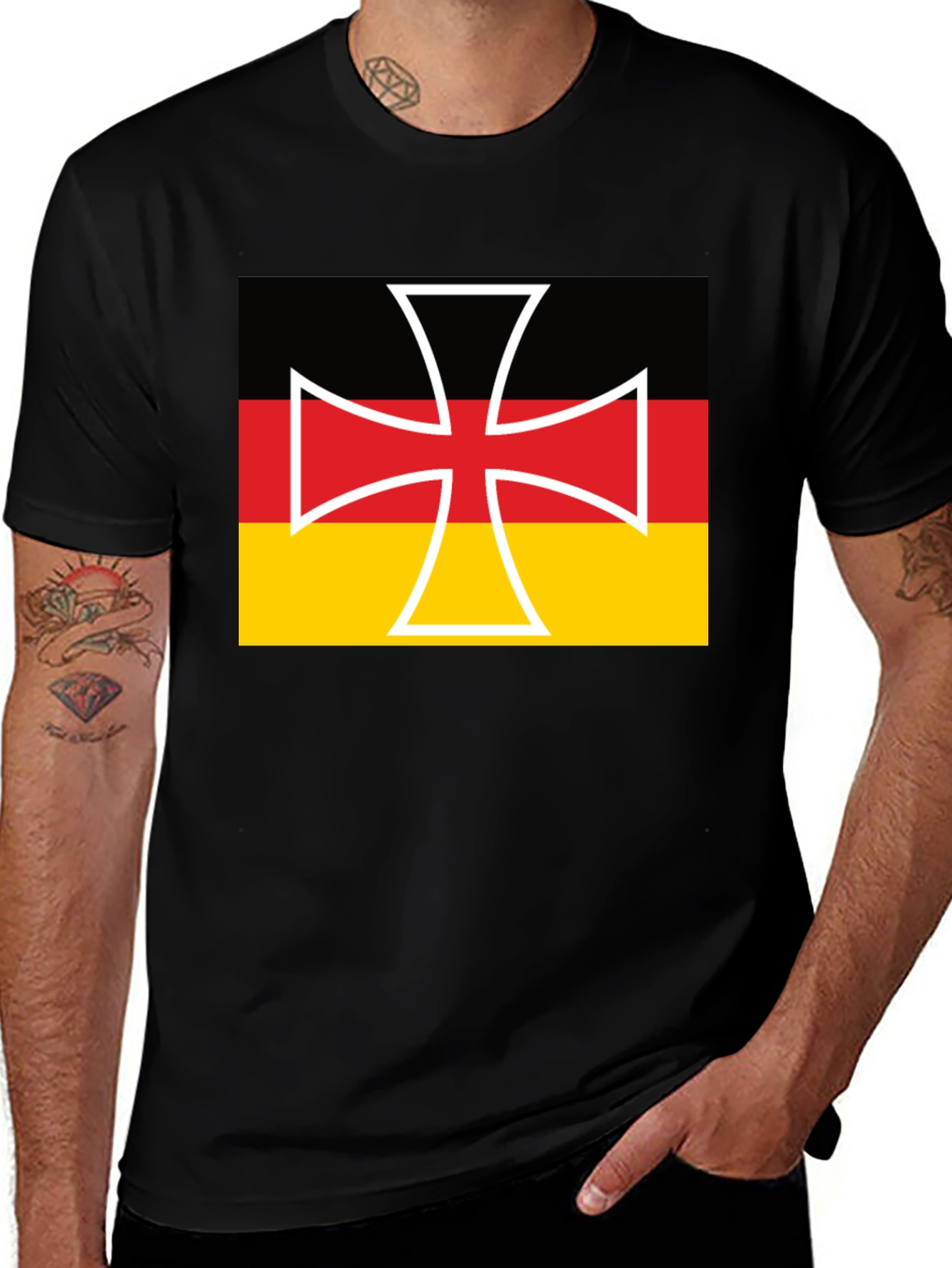 German Flag Iron Cross T-Shirt