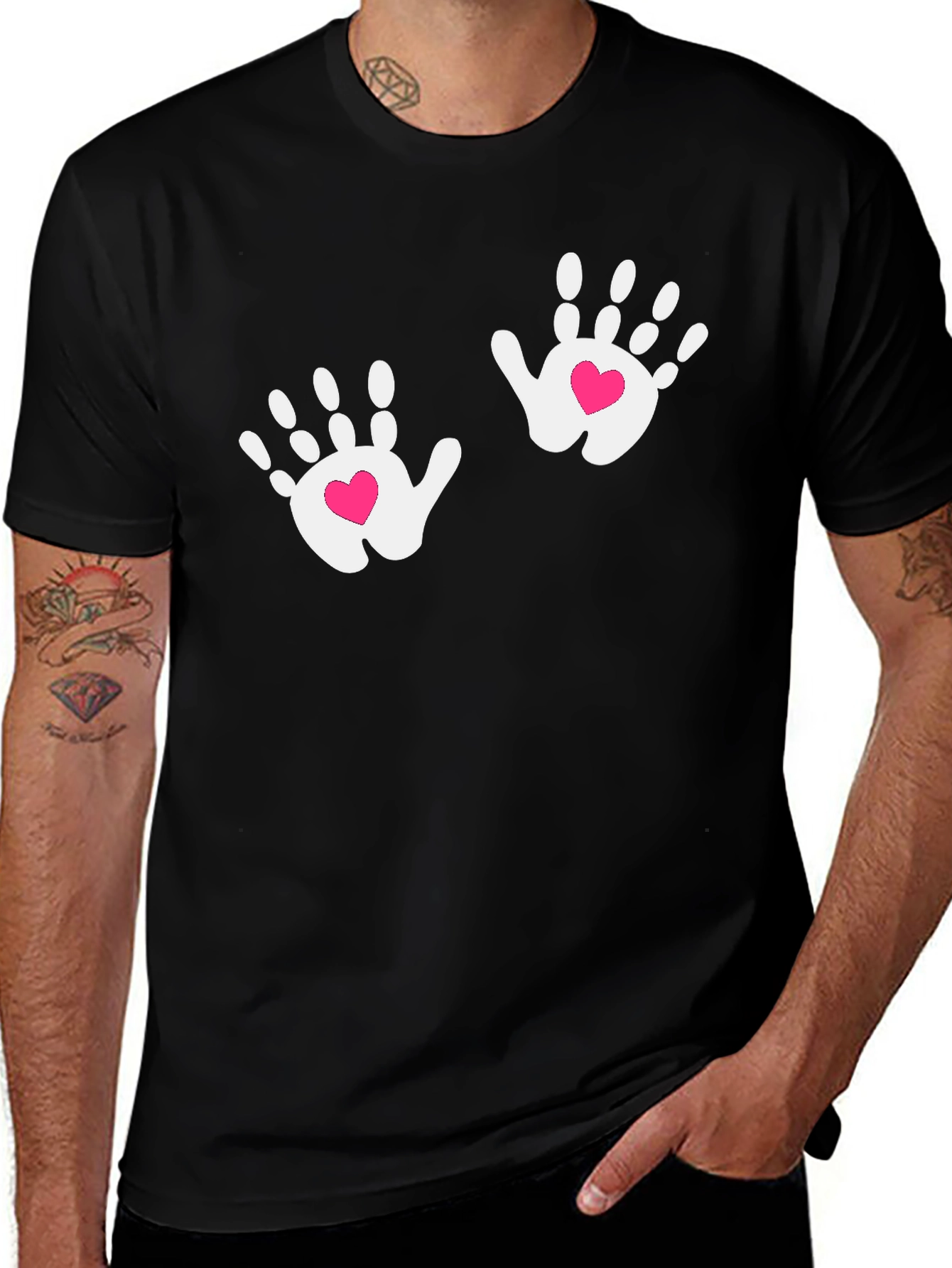 Variant 7 of Cute Handprint Heart T-Shirt