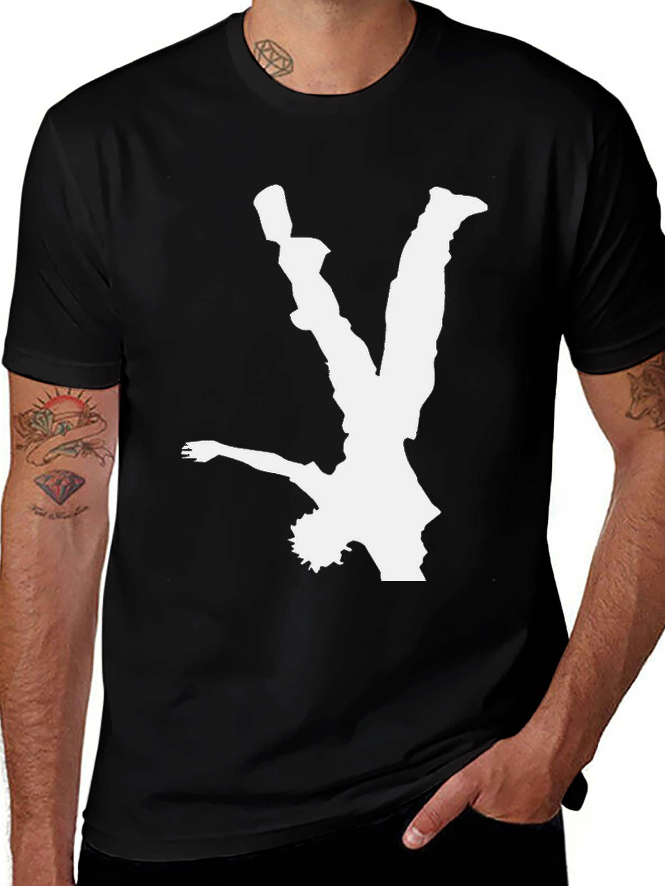 Variant 25 of Breakdance T-Shirt - Black Graphic Tee