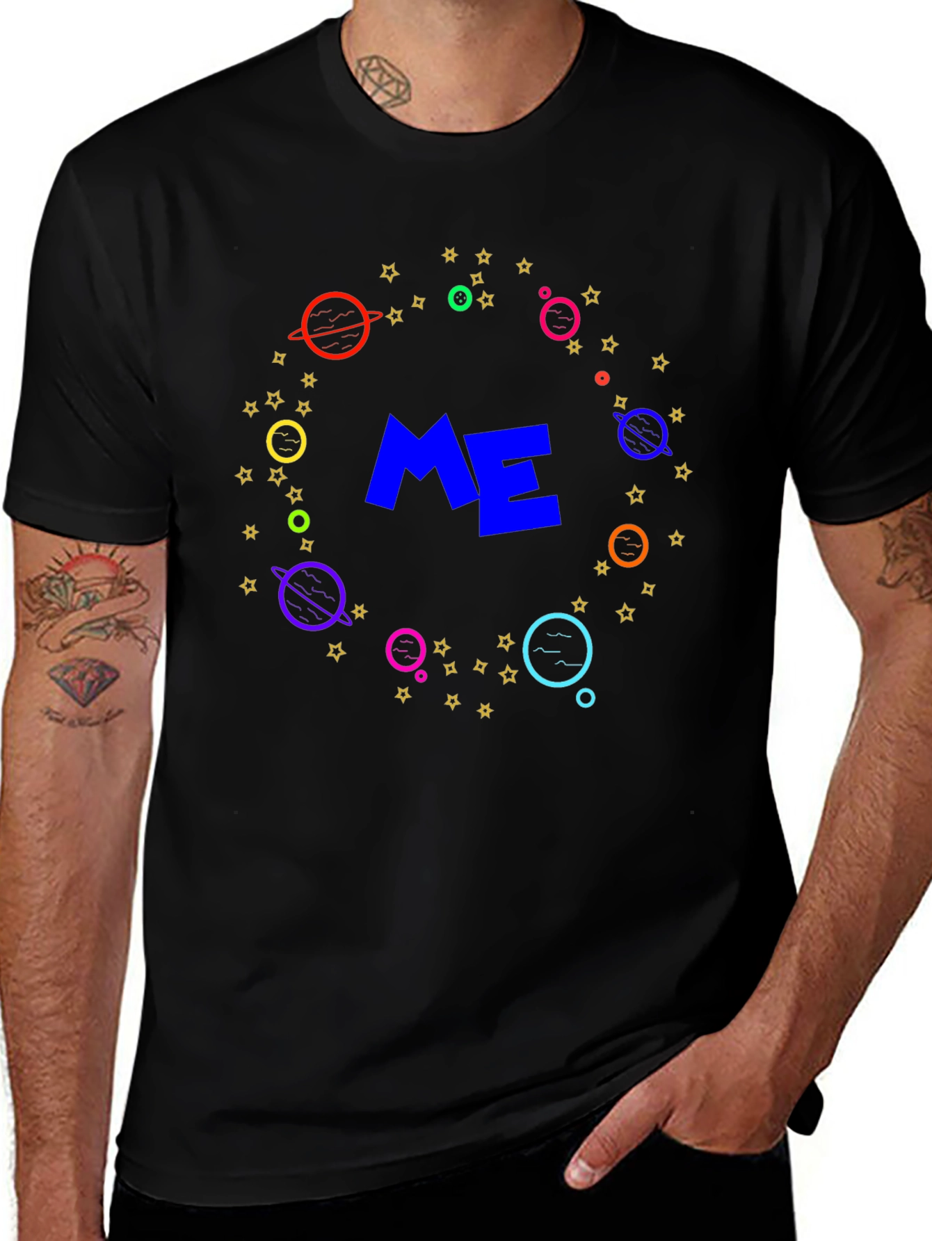 Variant 14 of Cosmic ME Graphic T-Shirt - Black