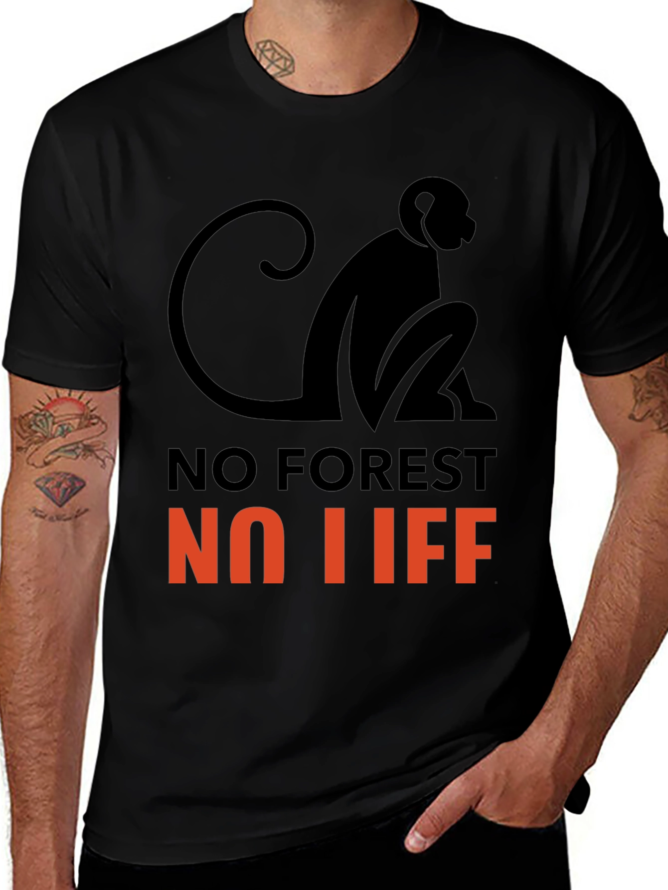 Variant 11 of No Forest No Life Graphic Tee - Save the Planet!