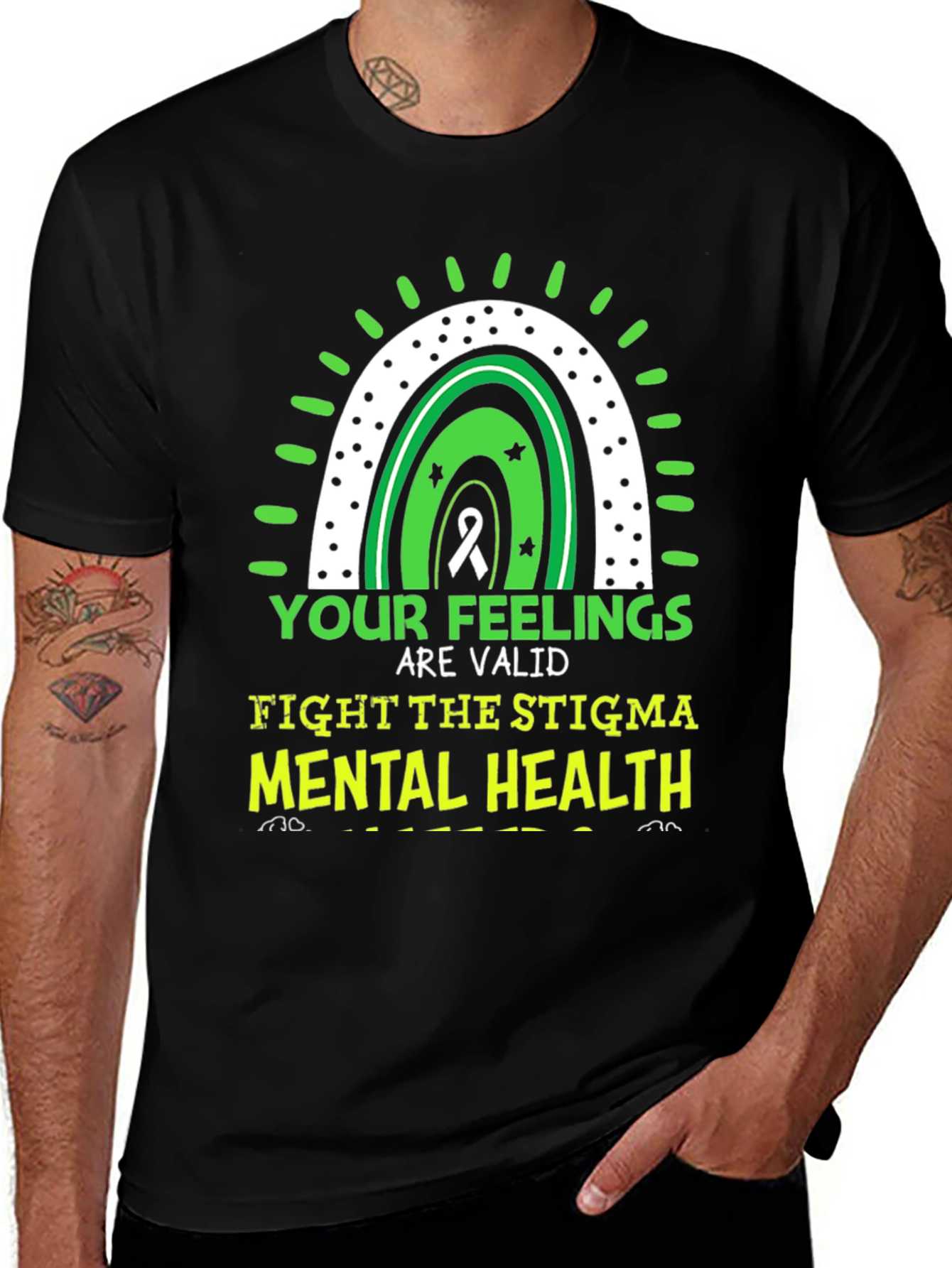 Black Mental Health Awareness Graphic Tee main image