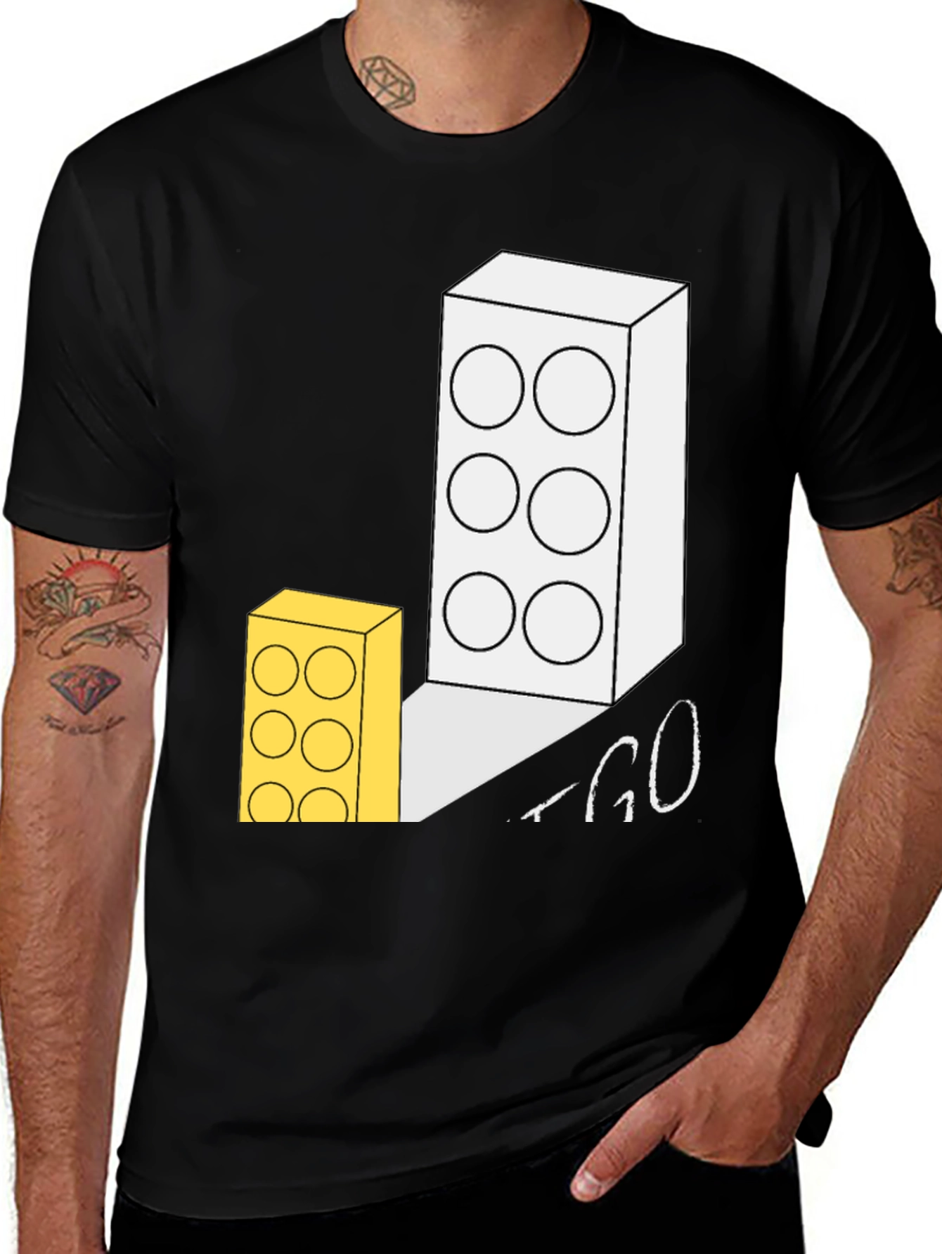 Lego Brick T-Shirt - Funny Building Blocks Tee