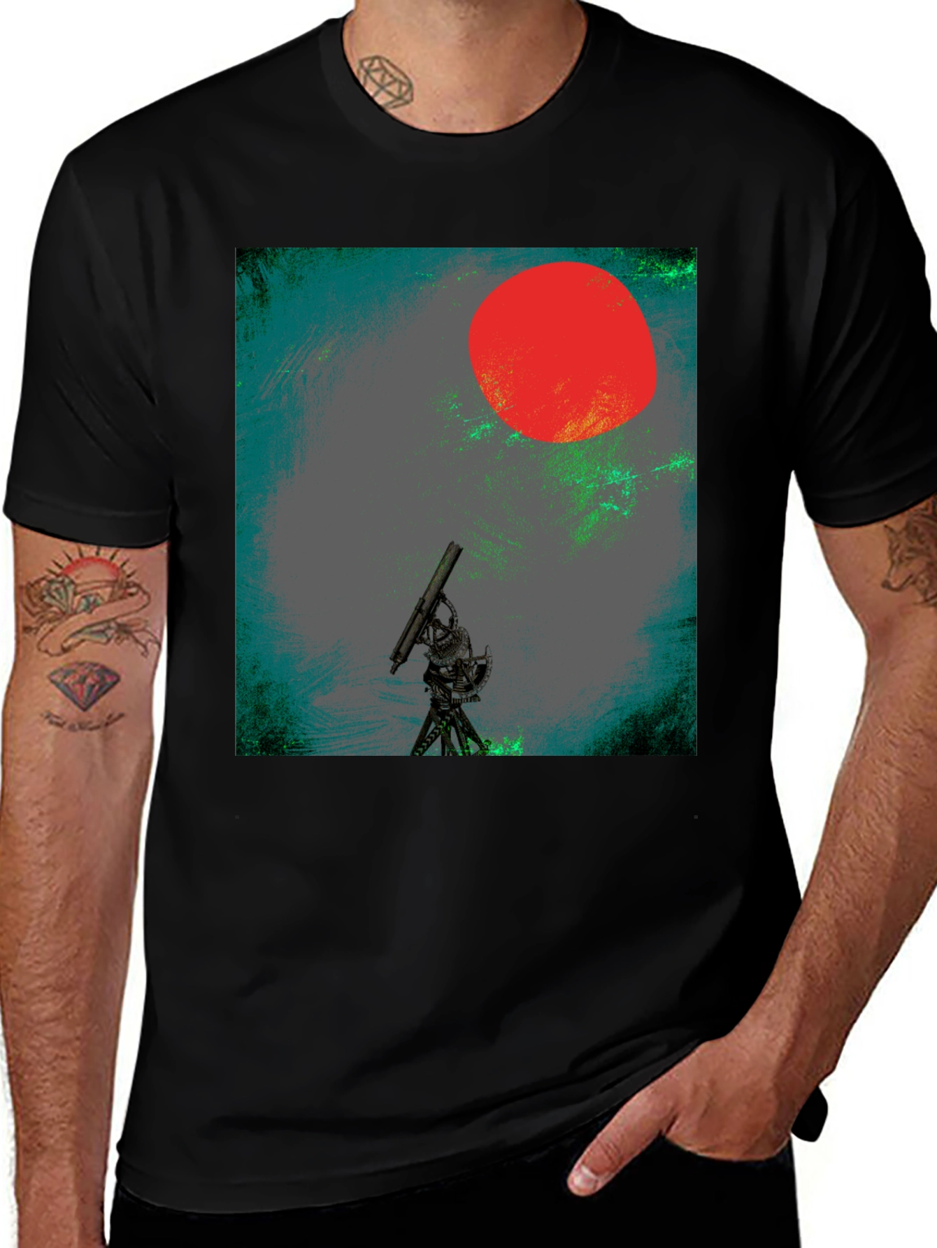 Variant 28 of Telescope Red Sun Graphic Tee