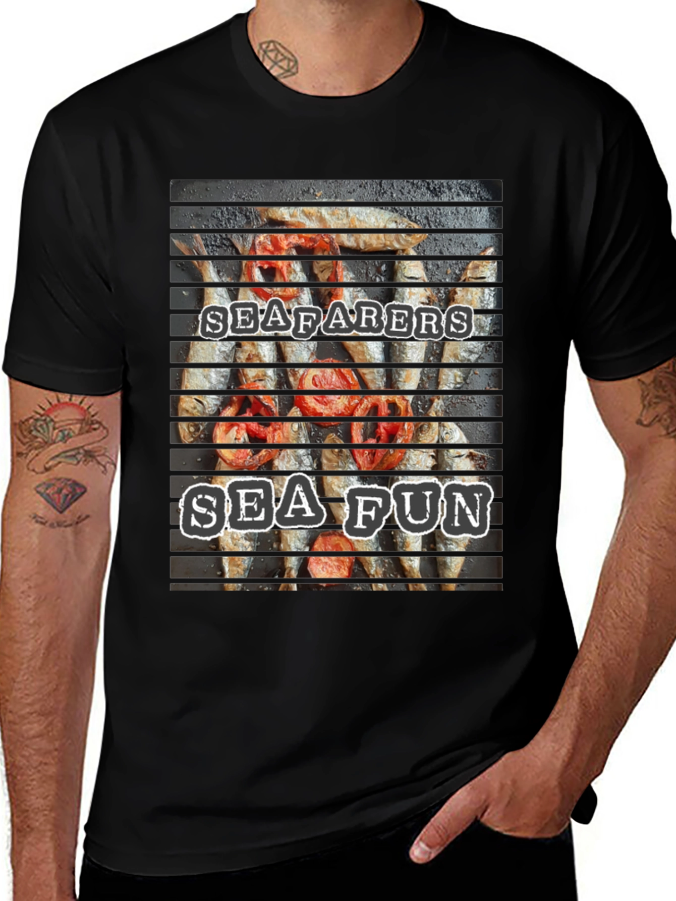 Seafarers Sea Fun Black T-Shirt