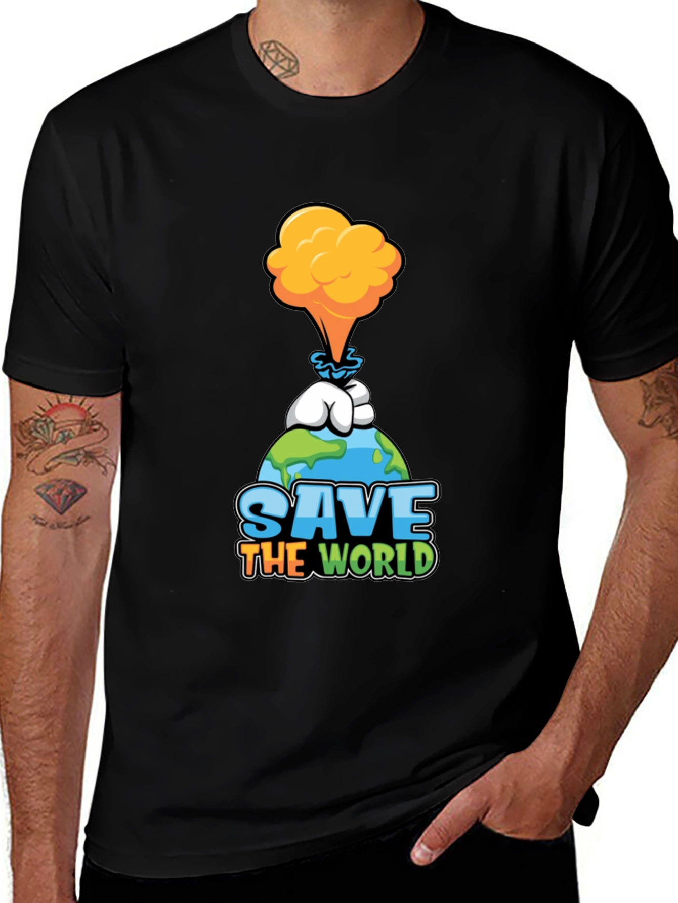 Variant 9 of Save the World Graphic Tee - Earth Day T-Shirt
