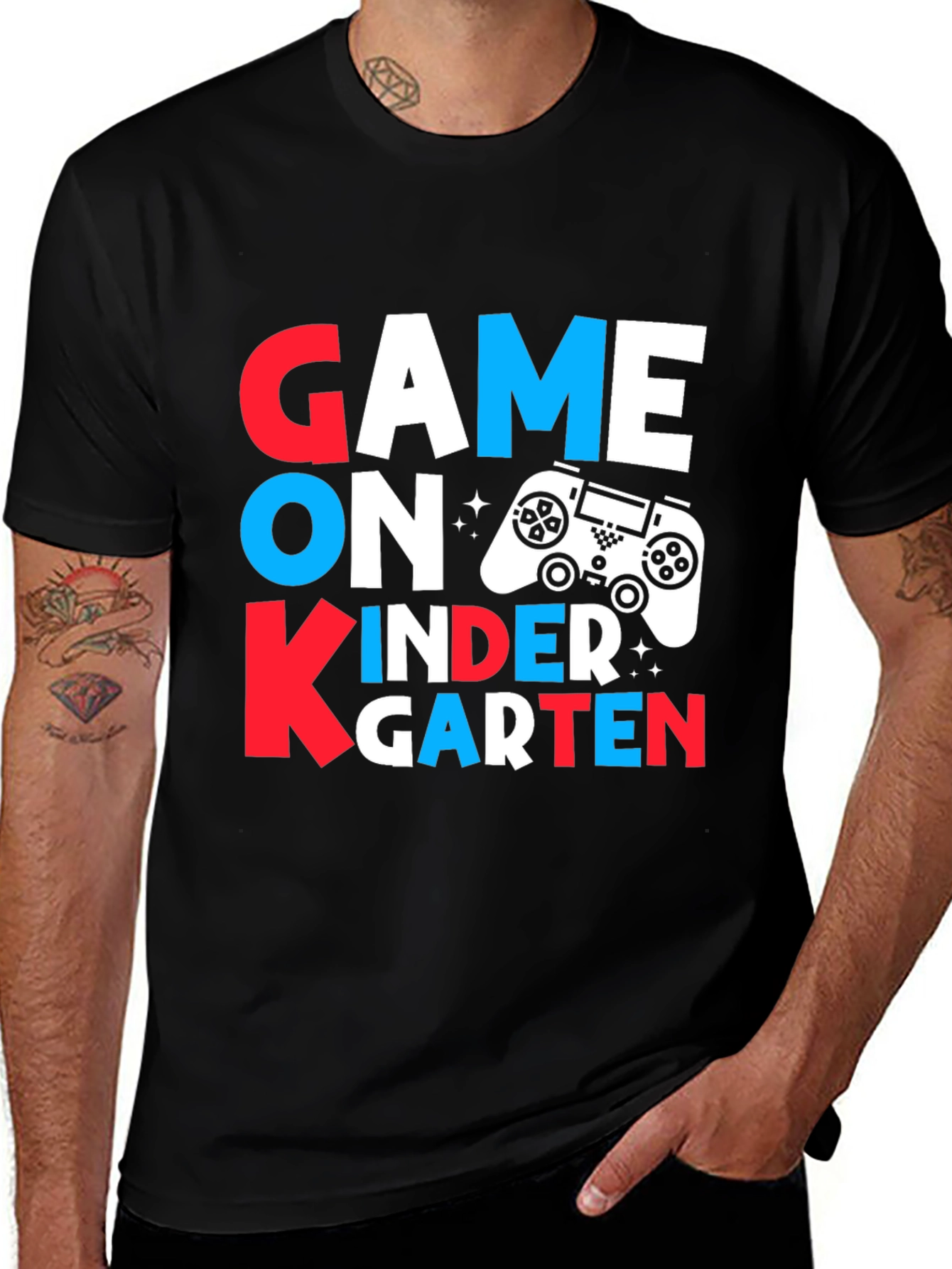 Game On Kindergarten T-Shirt - Gamer Back to School Tee