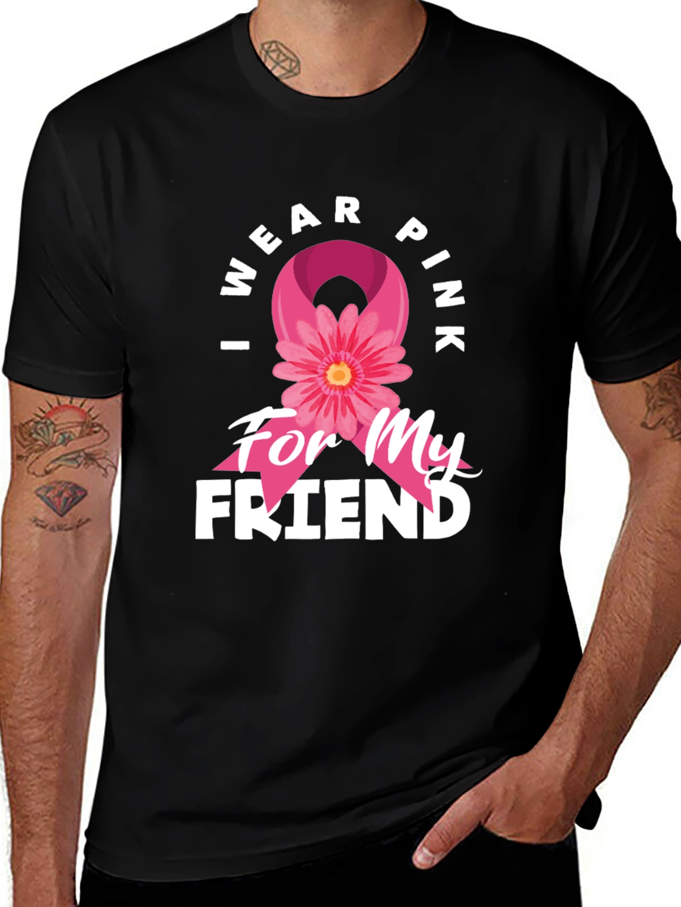 Variant 8 of I Wear Pink For My Friend T-Shirt