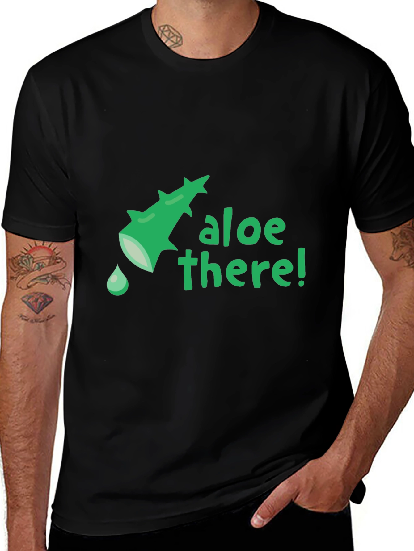 Aloe There! Funny Plant Pun Graphic Tee