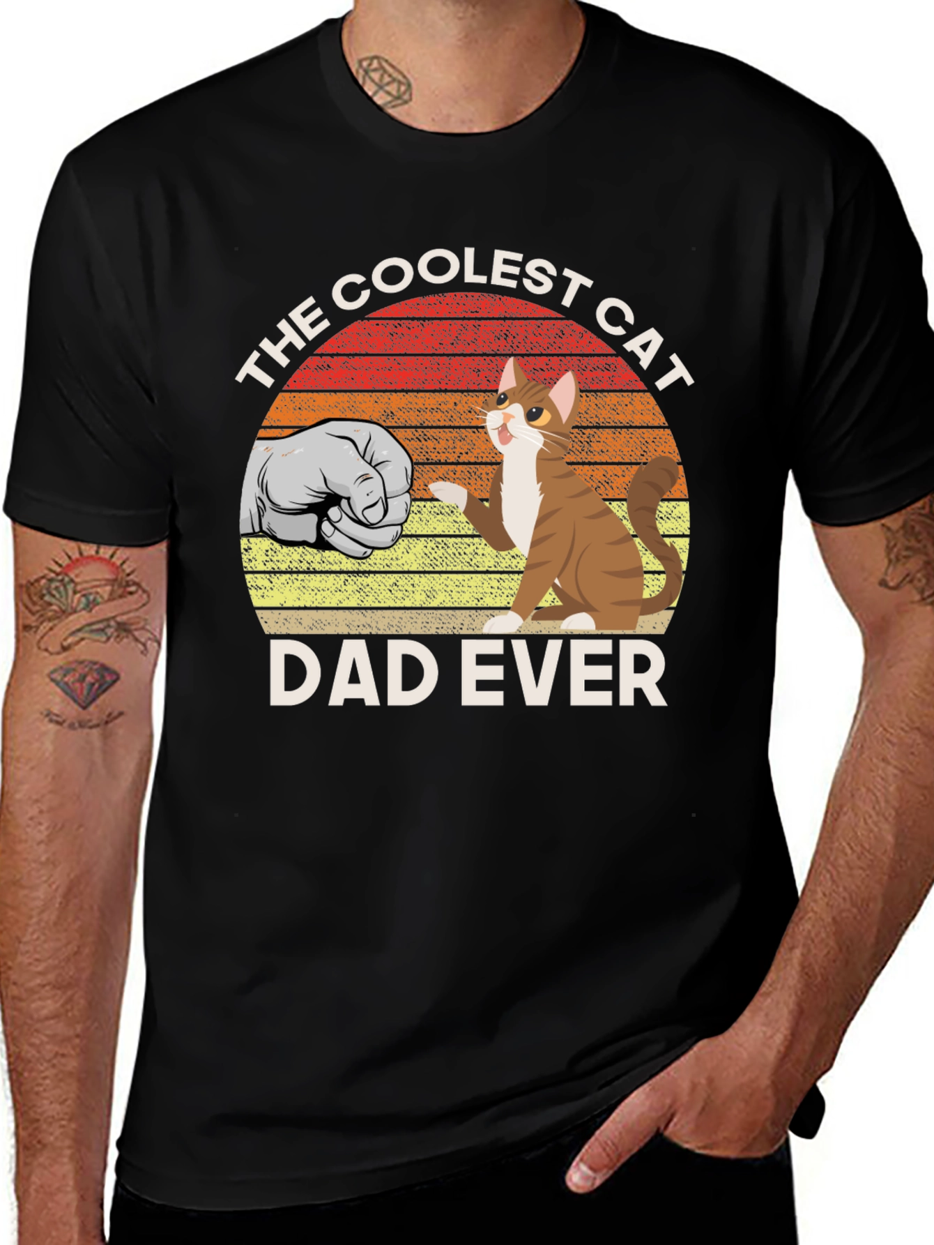 Variant 20 of Coolest Cat Dad Ever Graphic T-Shirt