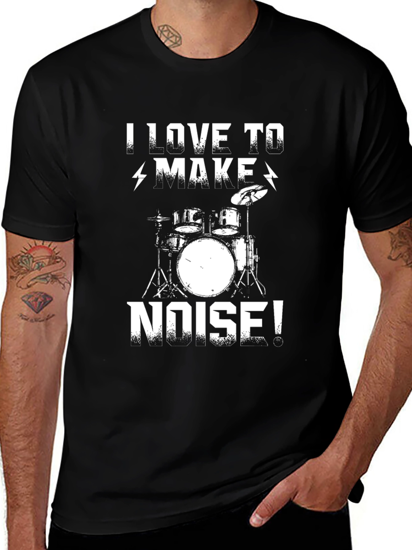 Variant 14 of I Love To Make Noise Drummer T-Shirt