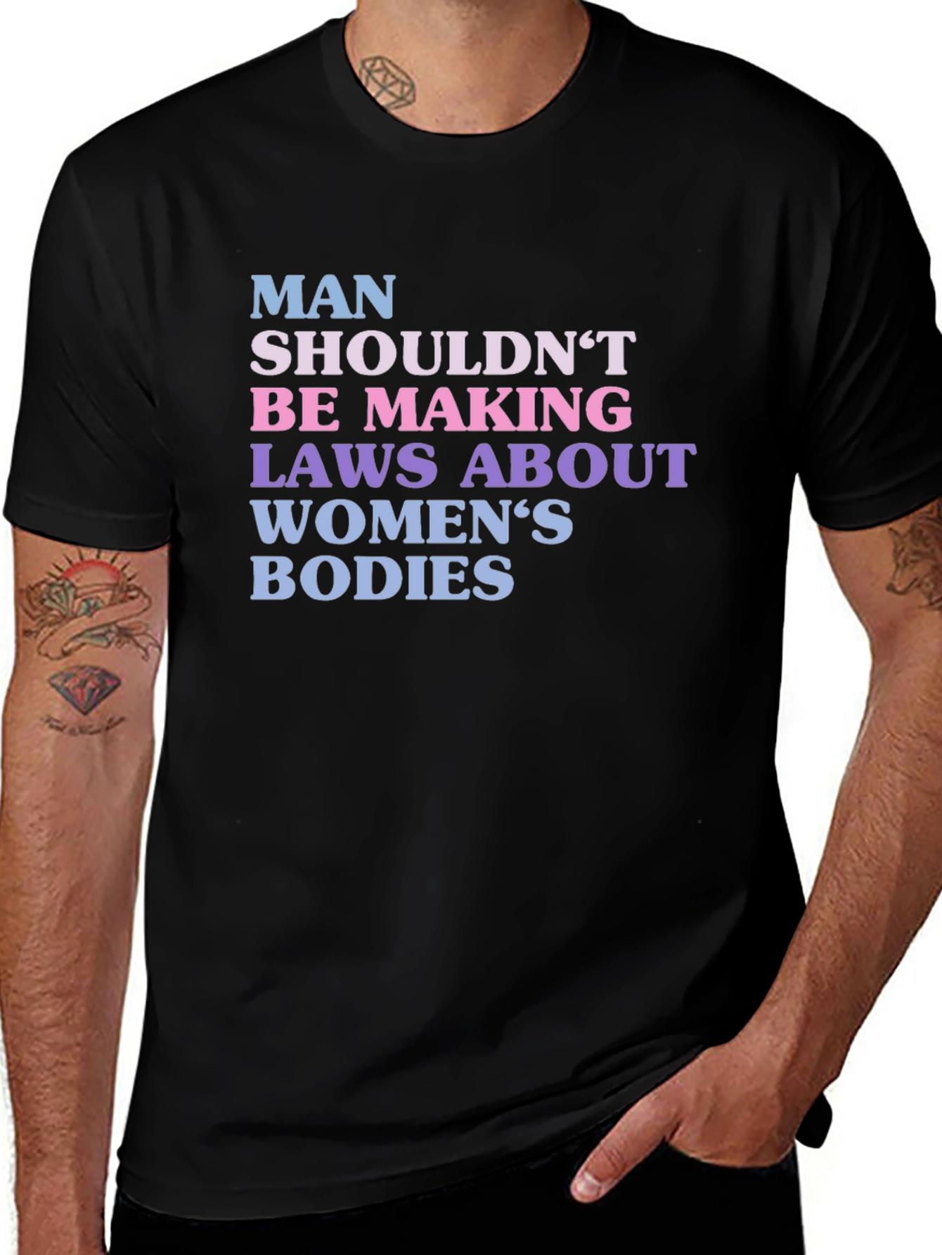 Variant 2 of Man Shouldn't Be Making Laws T-Shirt