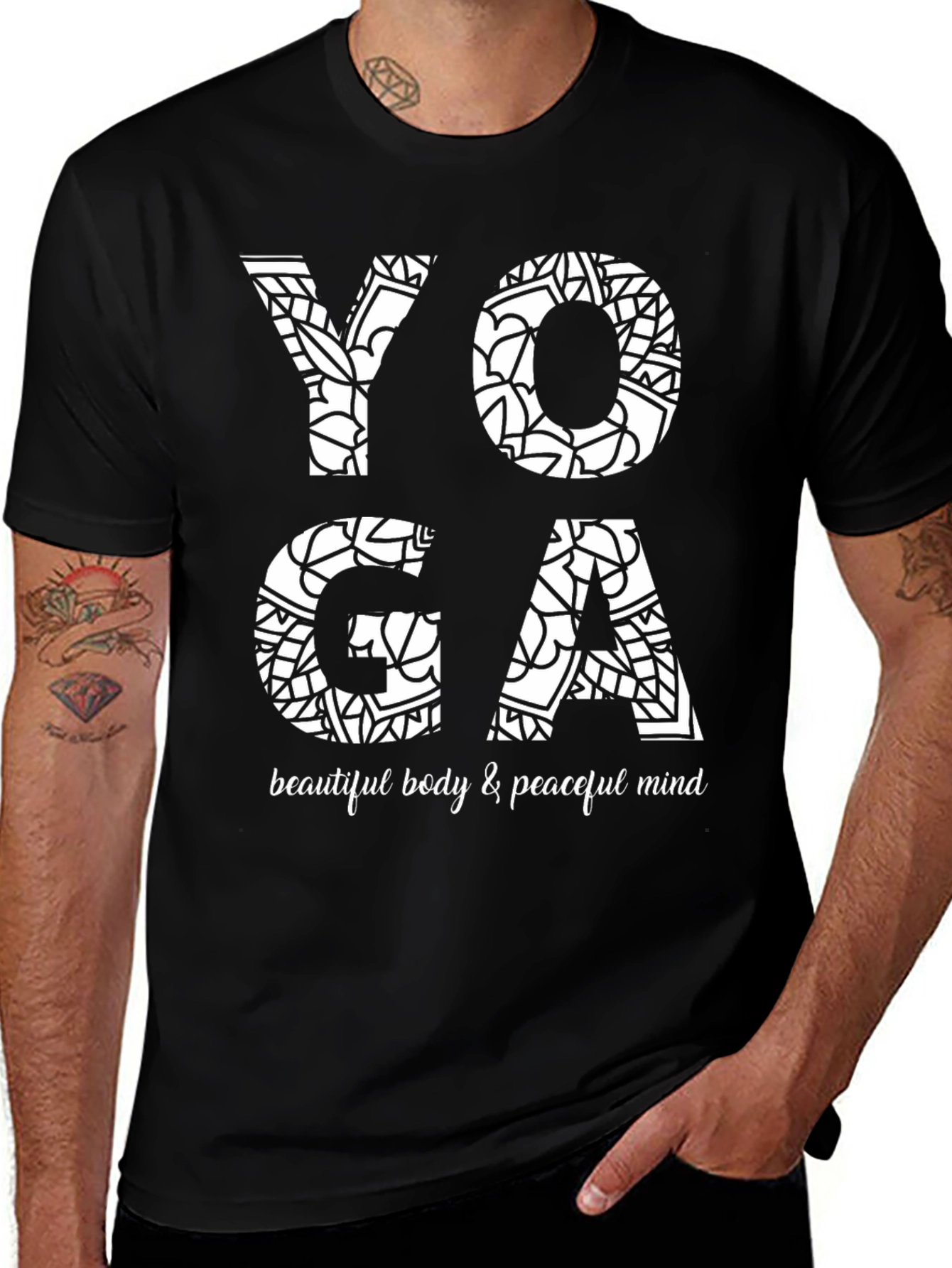 Yoga Mandala T-Shirt - Beautiful Body & Peaceful Mind