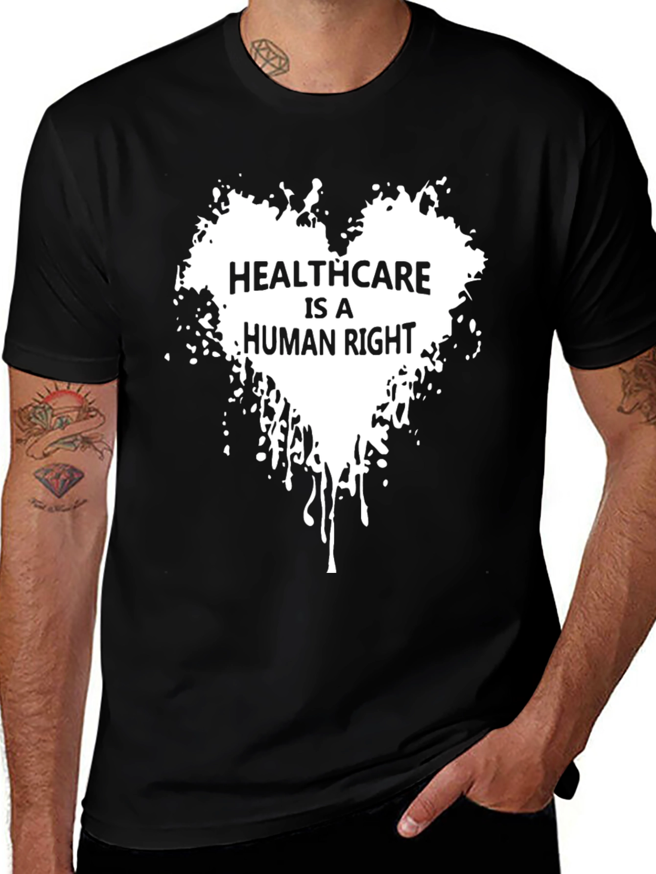 Variant 25 of Healthcare is a Human Right T-Shirt