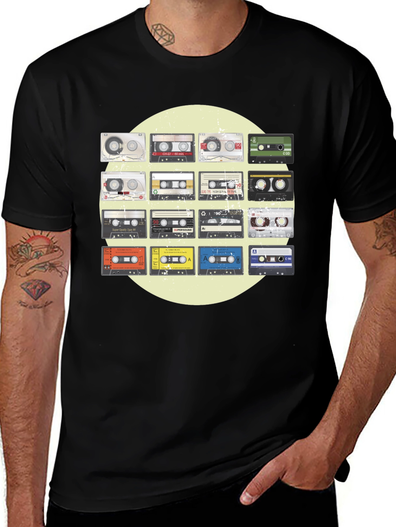 Variant 21 of Retro Cassette Tape Graphic T-Shirt - Vintage Music Tee