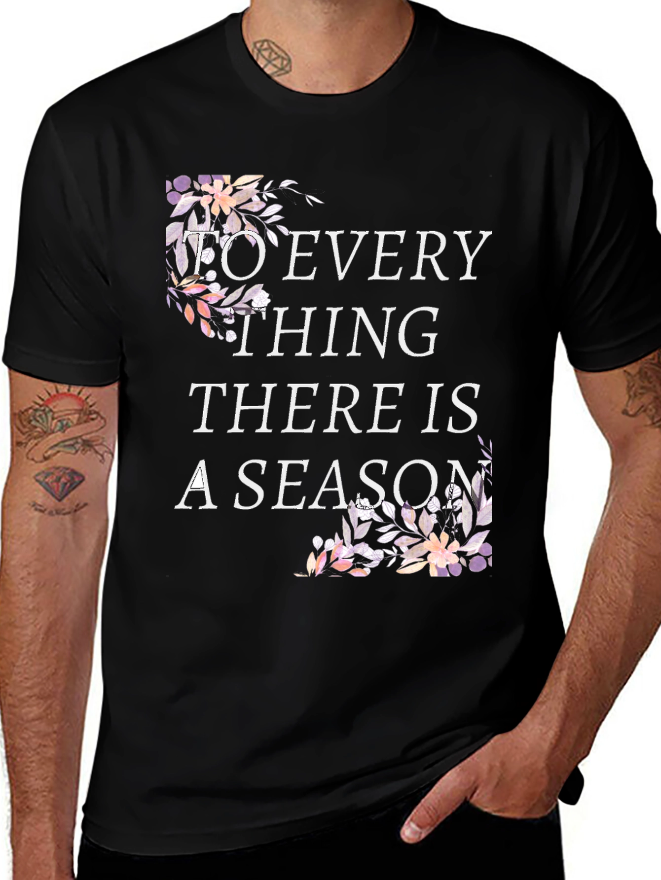 Variant 10 of Floral Season Graphic Tee - Comfort Fit