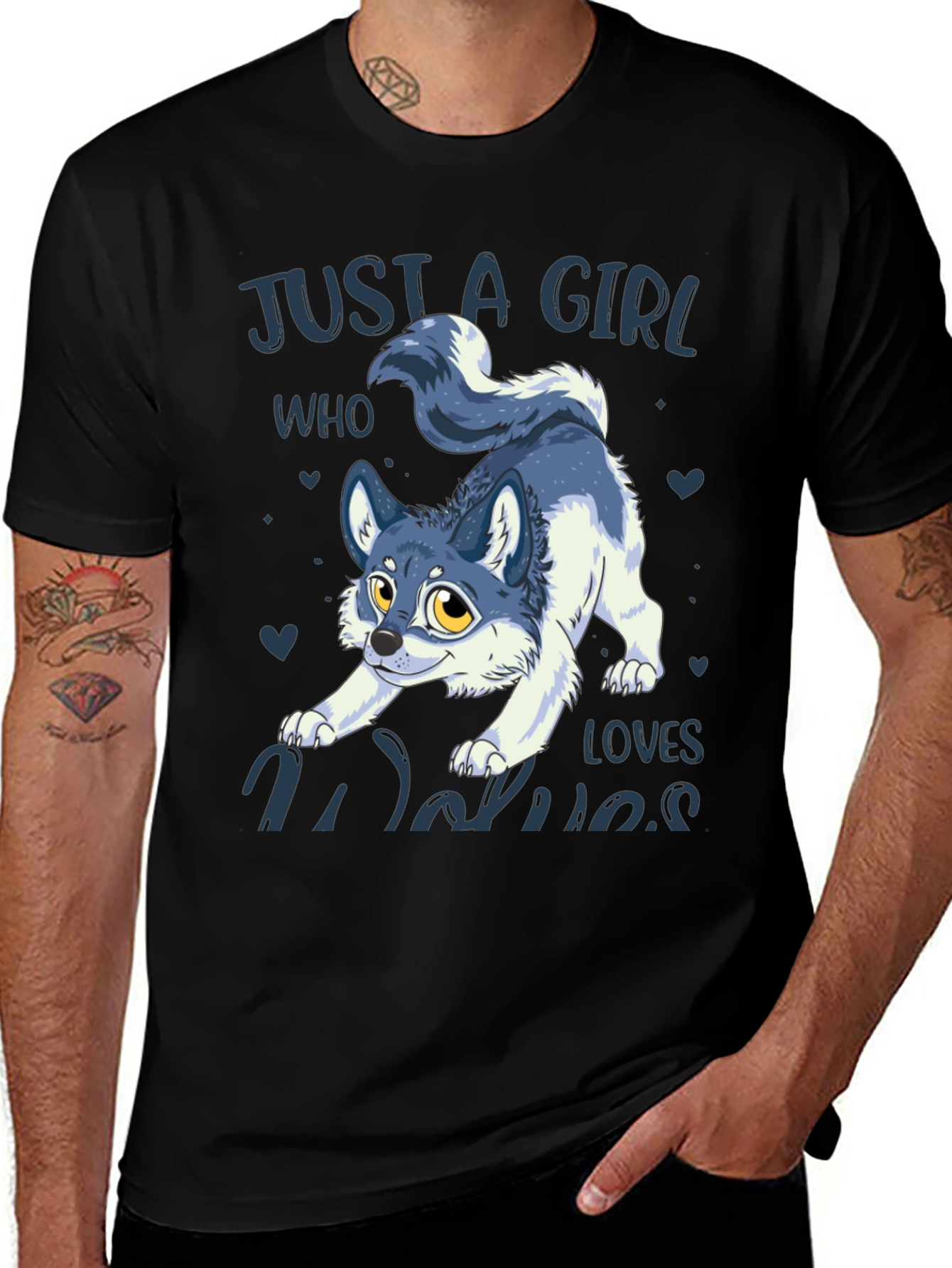 Variant 29 of Wolf Lover Tee - Just A Girl Who Loves Wolves