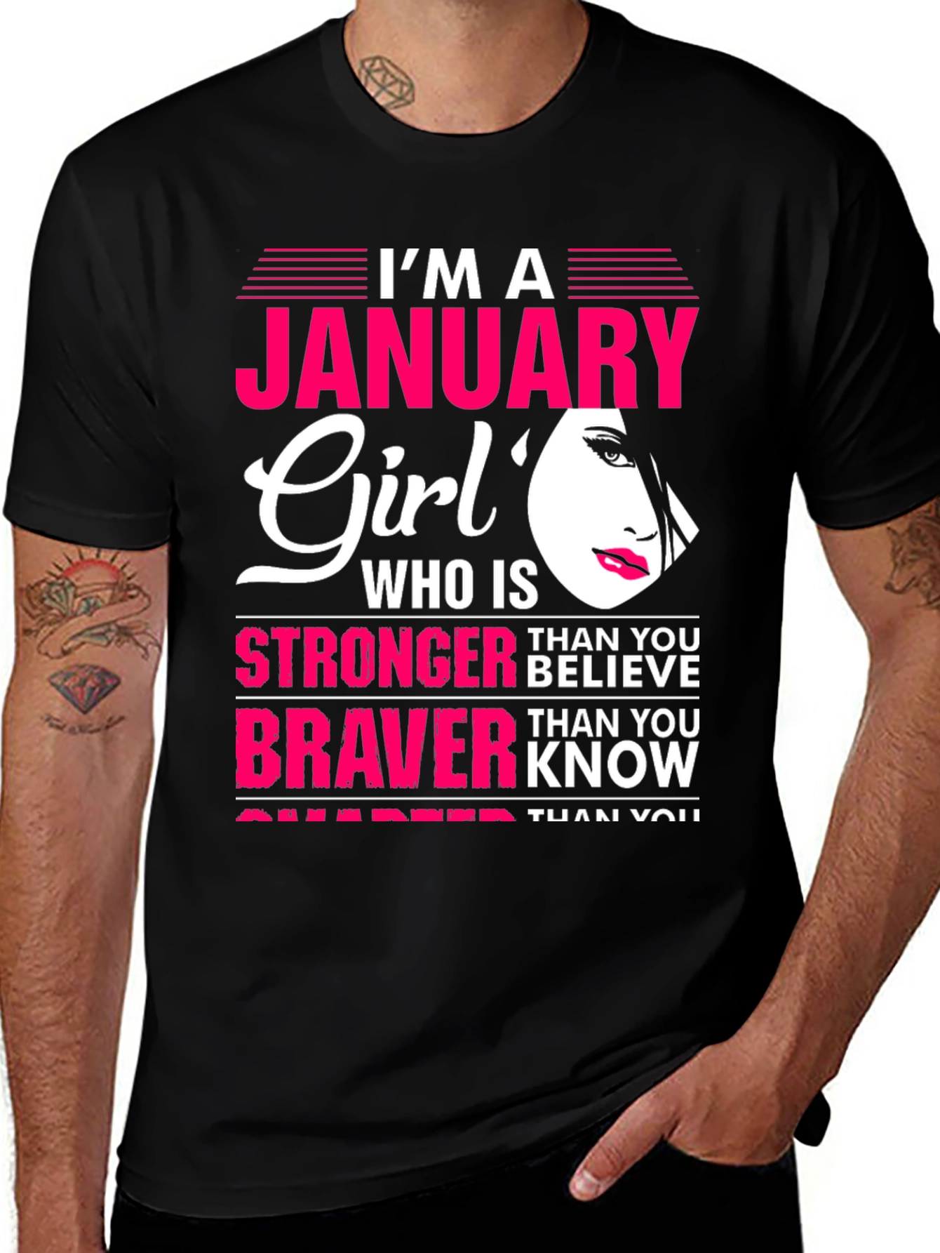 January Girl T-Shirt: Stronger Than You Believe Tee