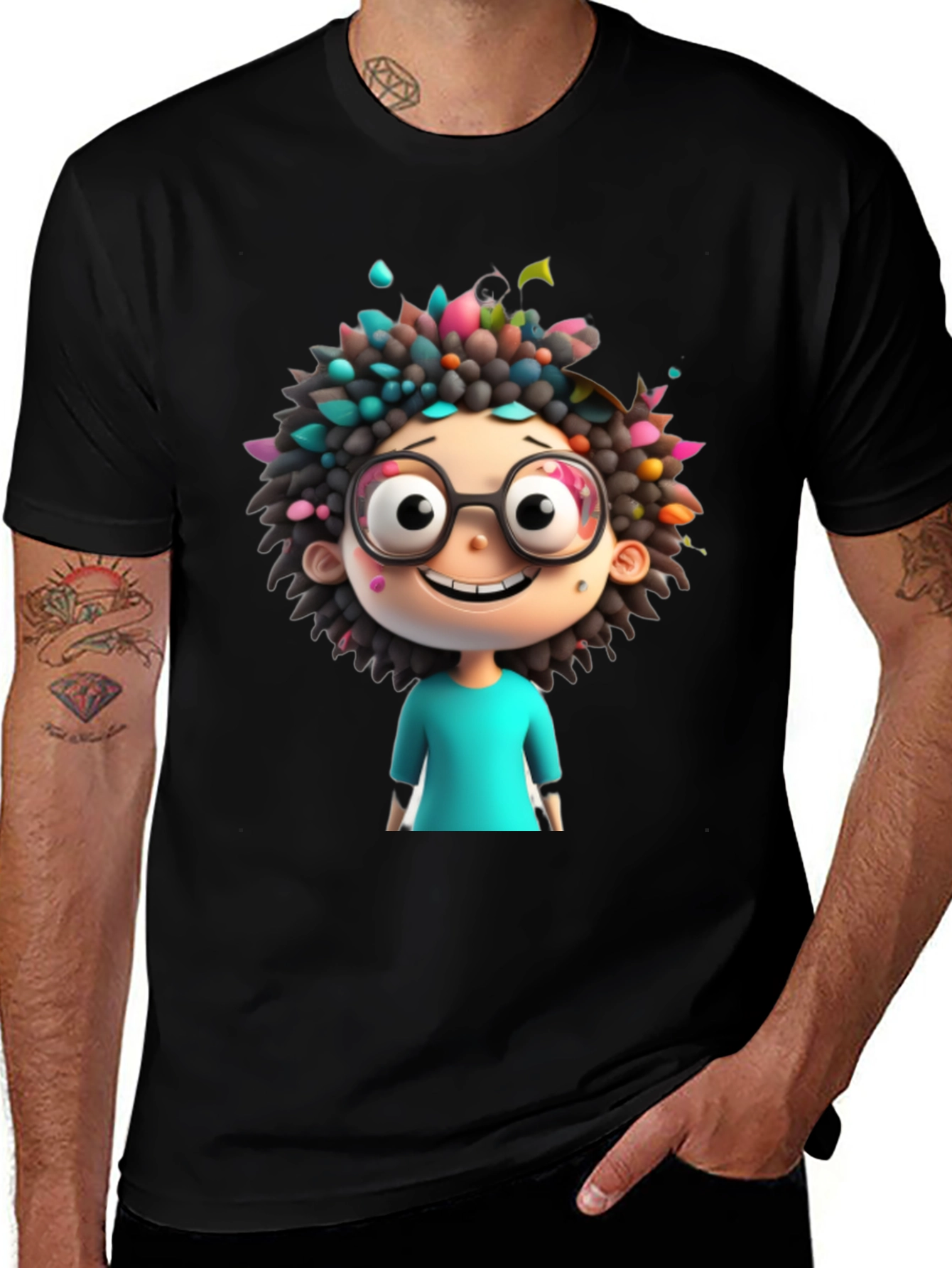 Variant 29 of Cartoon Character Graphic Tee - Quirky & Fun