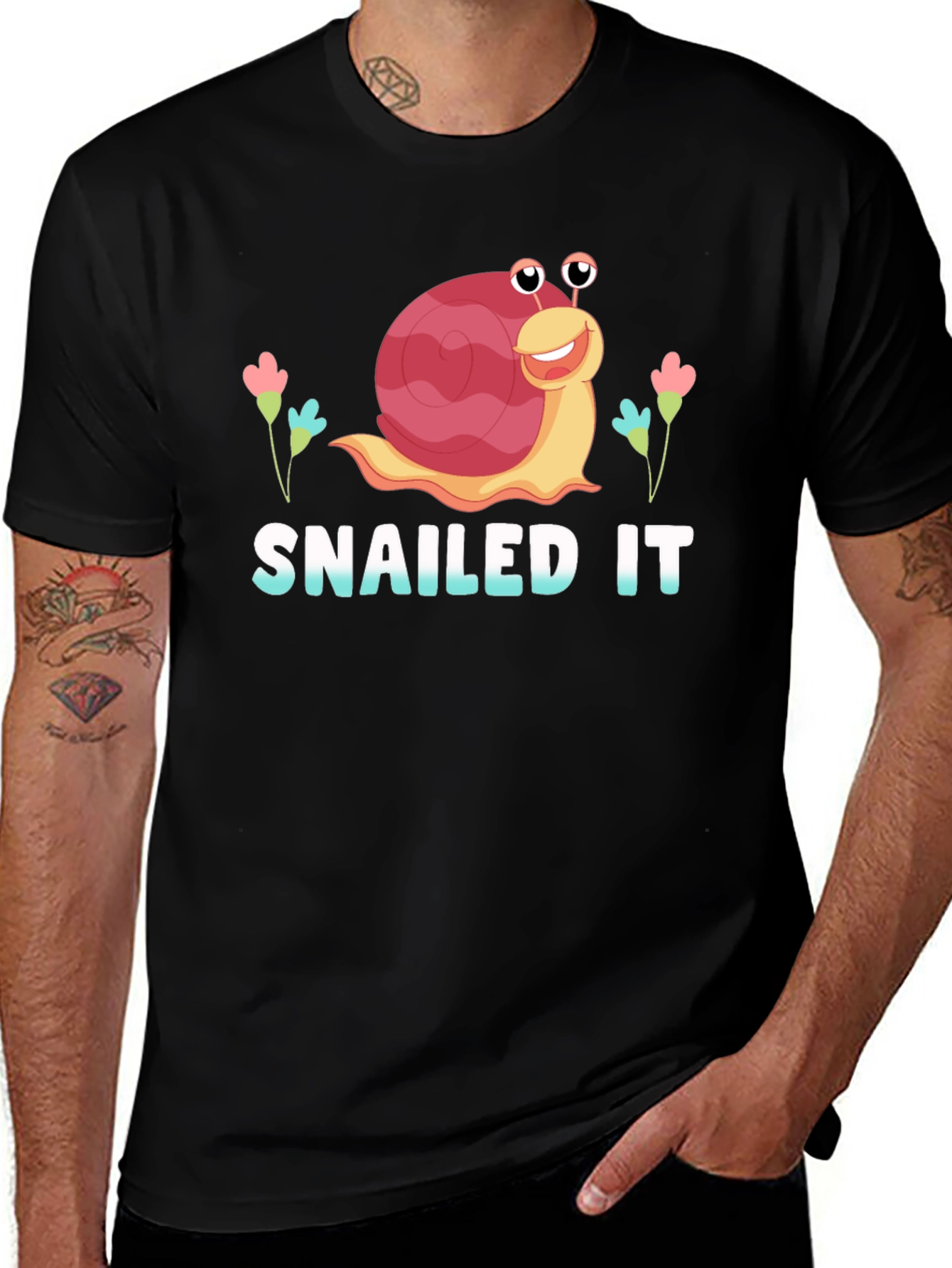 Variant 28 of Snailed It! Funny Snail Graphic T-Shirt