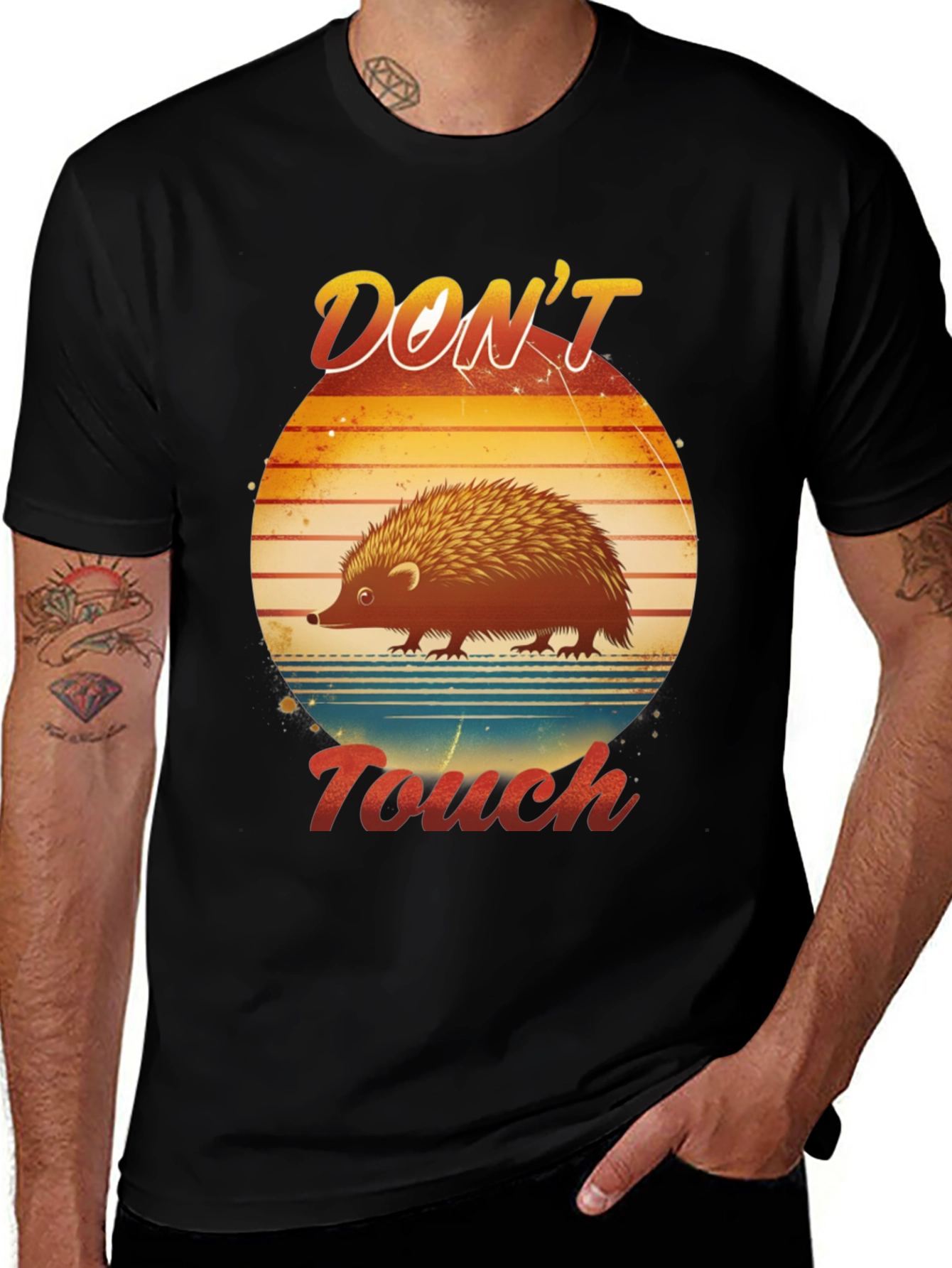 Variant 20 of Don't Touch Hedgehog Graphic T-Shirt