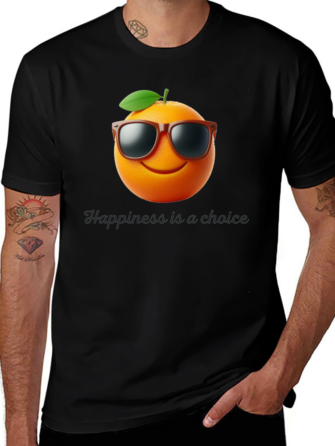 Variant 5 of Orange You Happy T-Shirt - Choice is Yours!