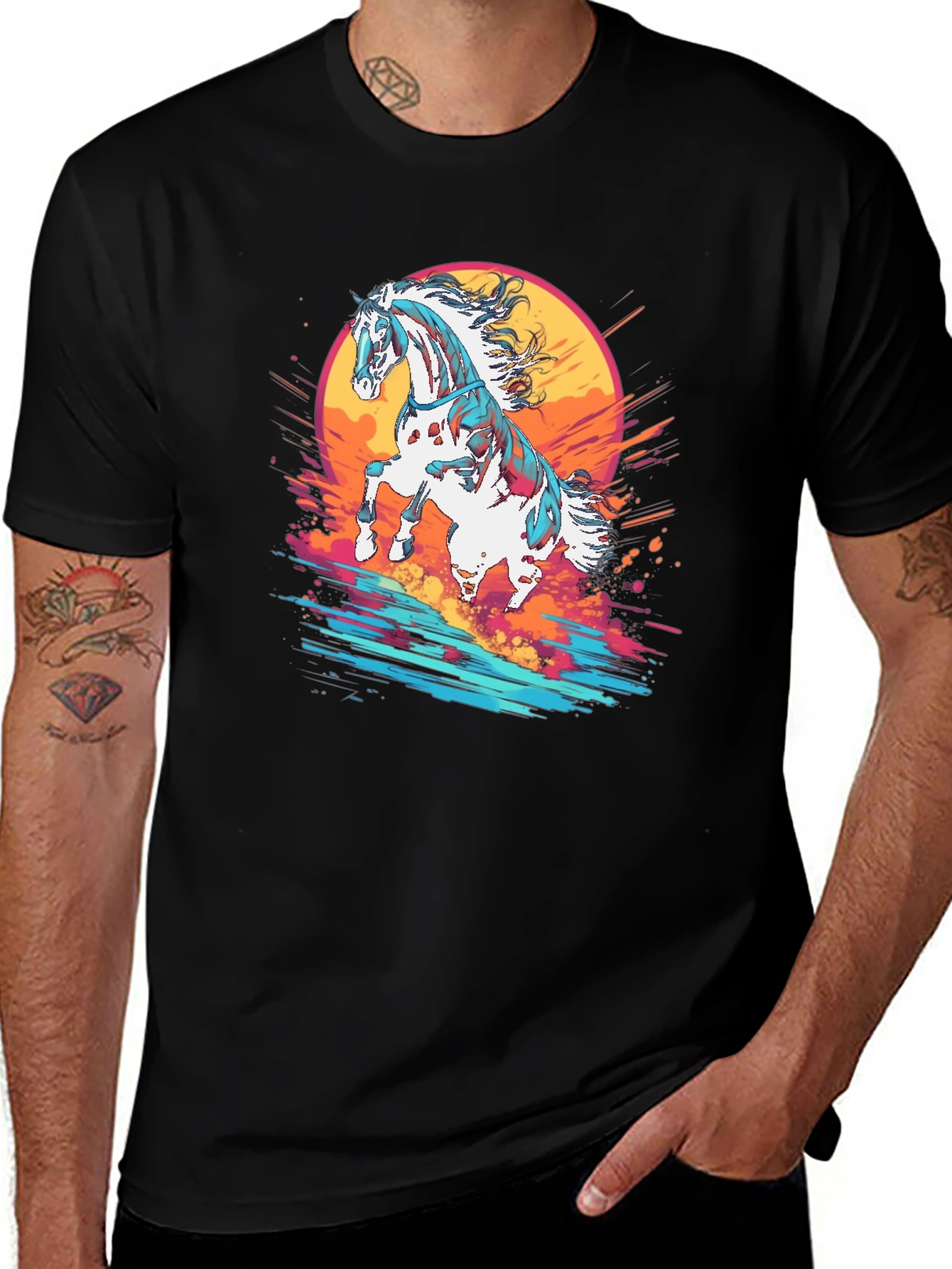 Variant 7 of Majestic Horse Graphic Tee - Stylish & Unique