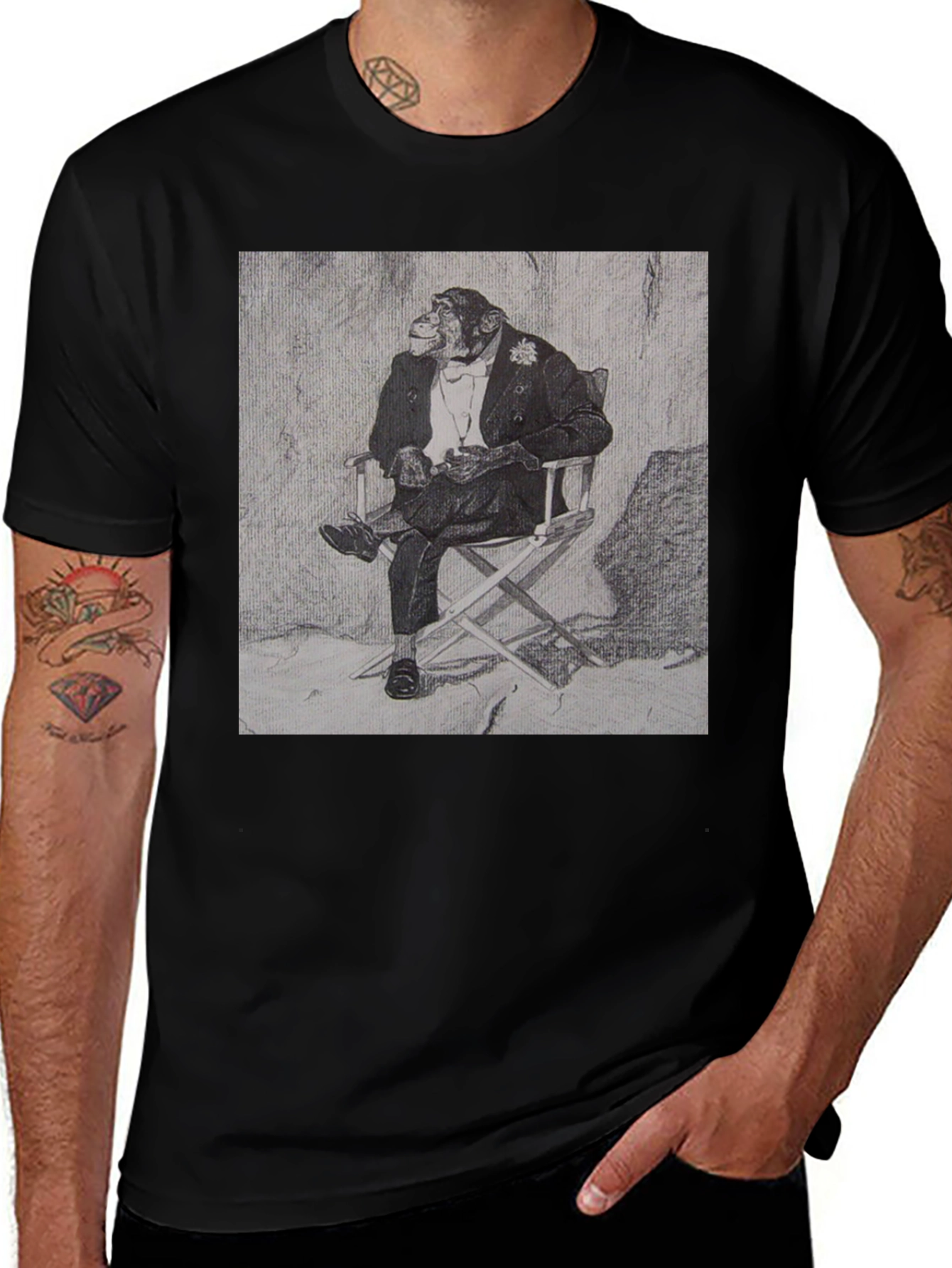 Variant 26 of Chimpanzee Director T-Shirt