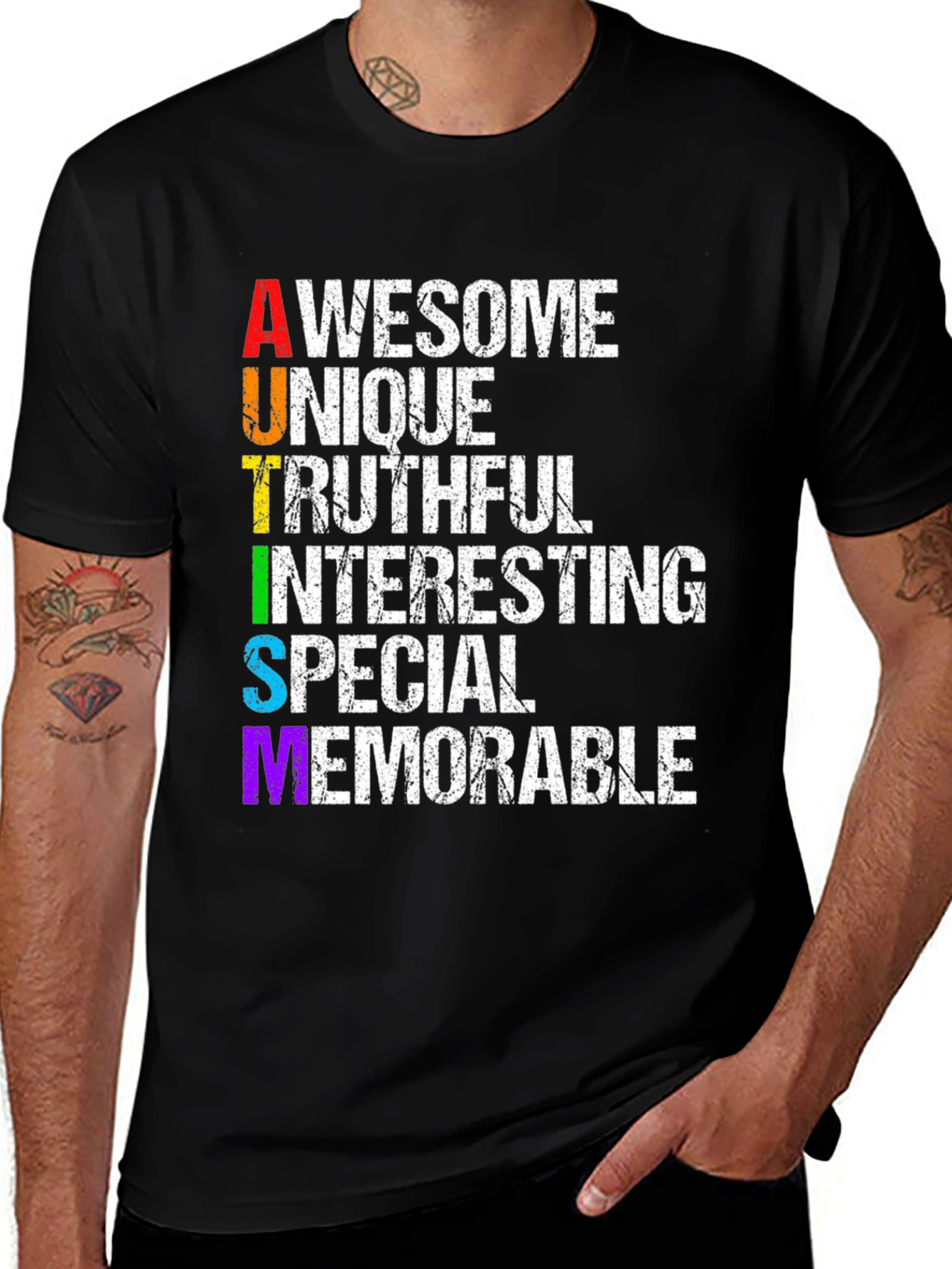 Variant 27 of Autism Awareness T-Shirt - Unique, Special, Memorable