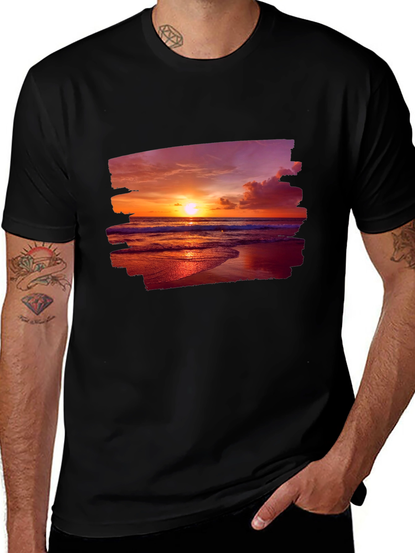 Variant 5 of Sunset Beach Graphic T-Shirt