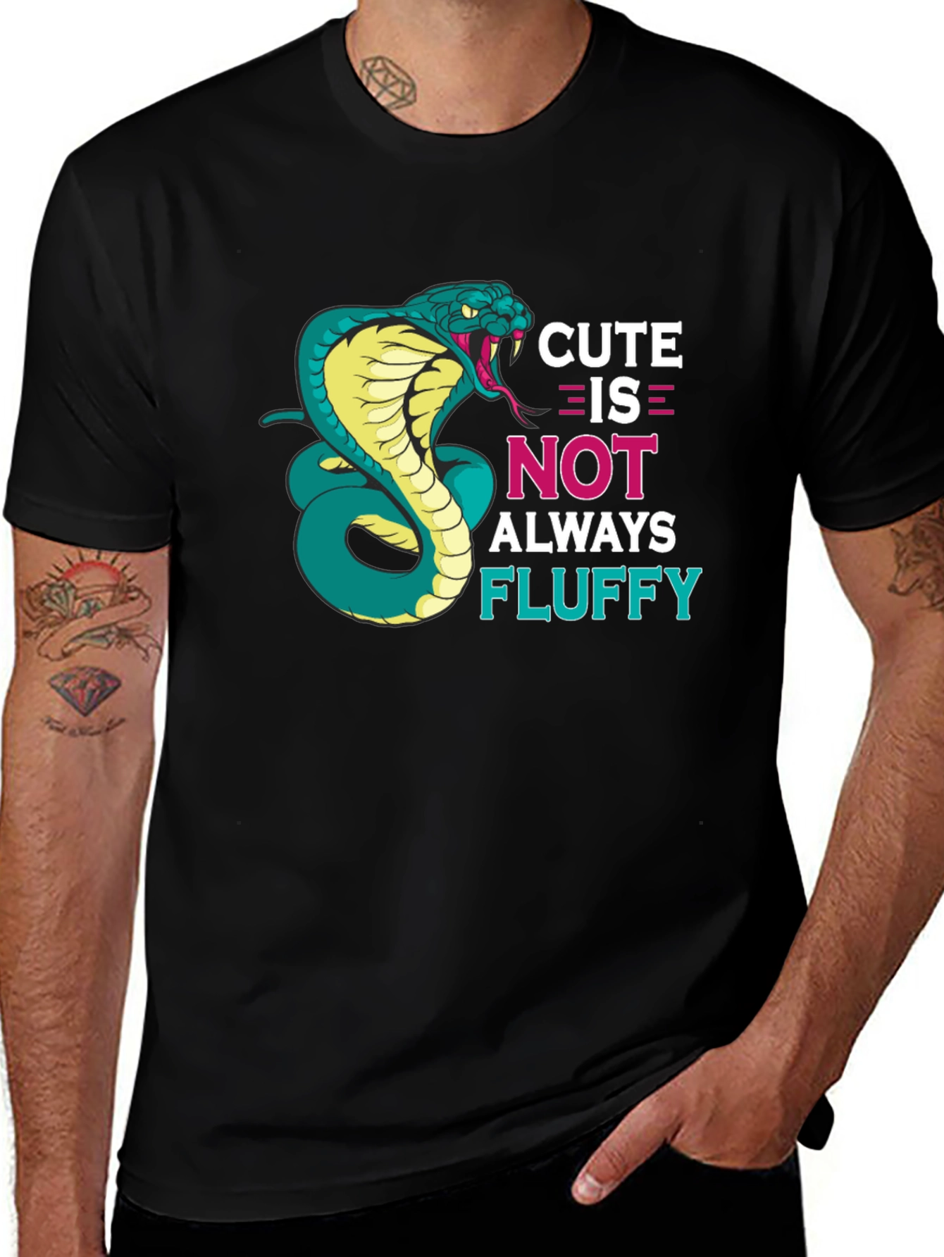 Variant 14 of Cute Cobra Snake T-Shirt - Funny Graphic Tee