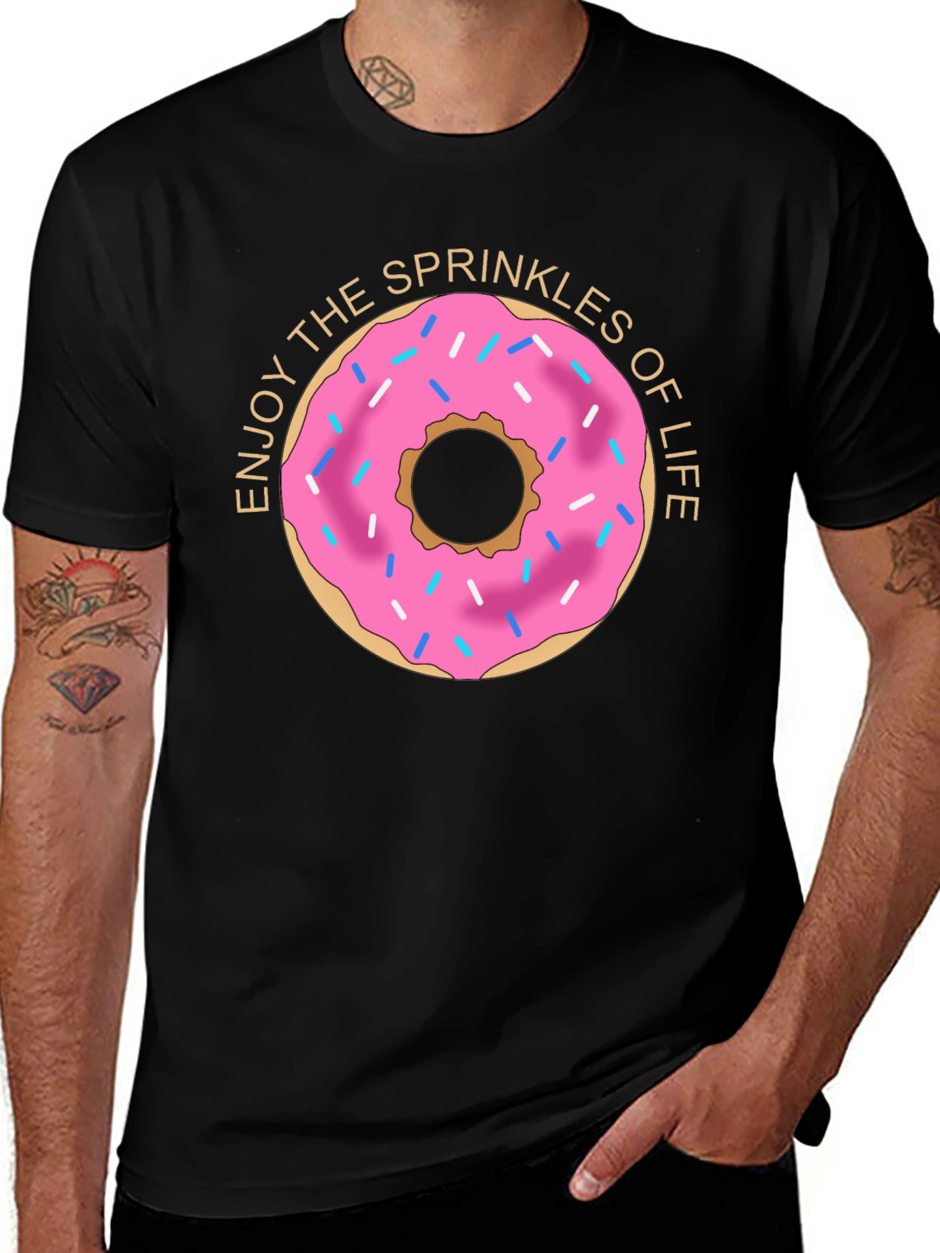 Variant 20 of Enjoy Sprinkles Donut Graphic T-Shirt
