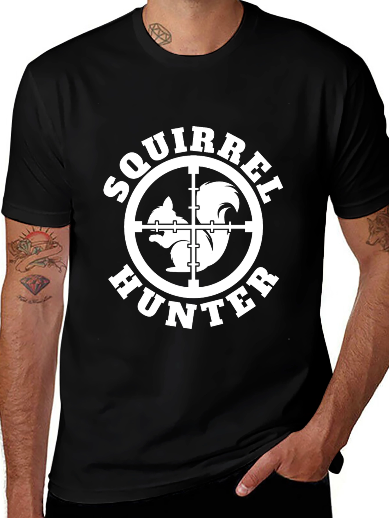 Variant 22 of Squirrel Hunter Novelty Graphic T-Shirt