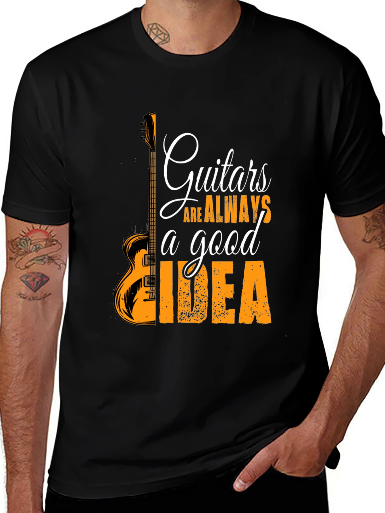 Variant 20 of Guitar Always a Good Idea Graphic T-Shirt