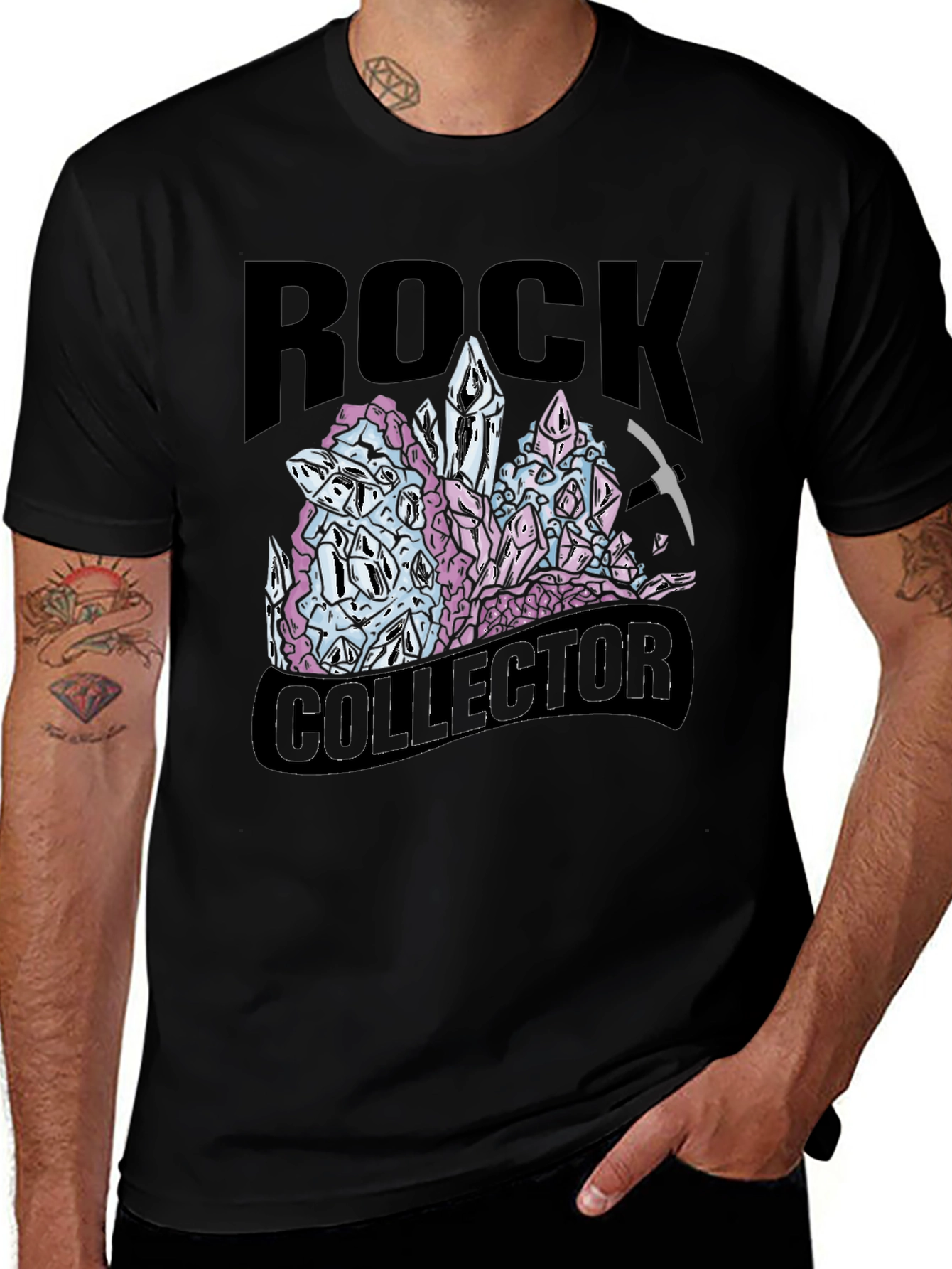 Variant 5 of Rock Collector T-Shirt - Crystal Gemstone Design