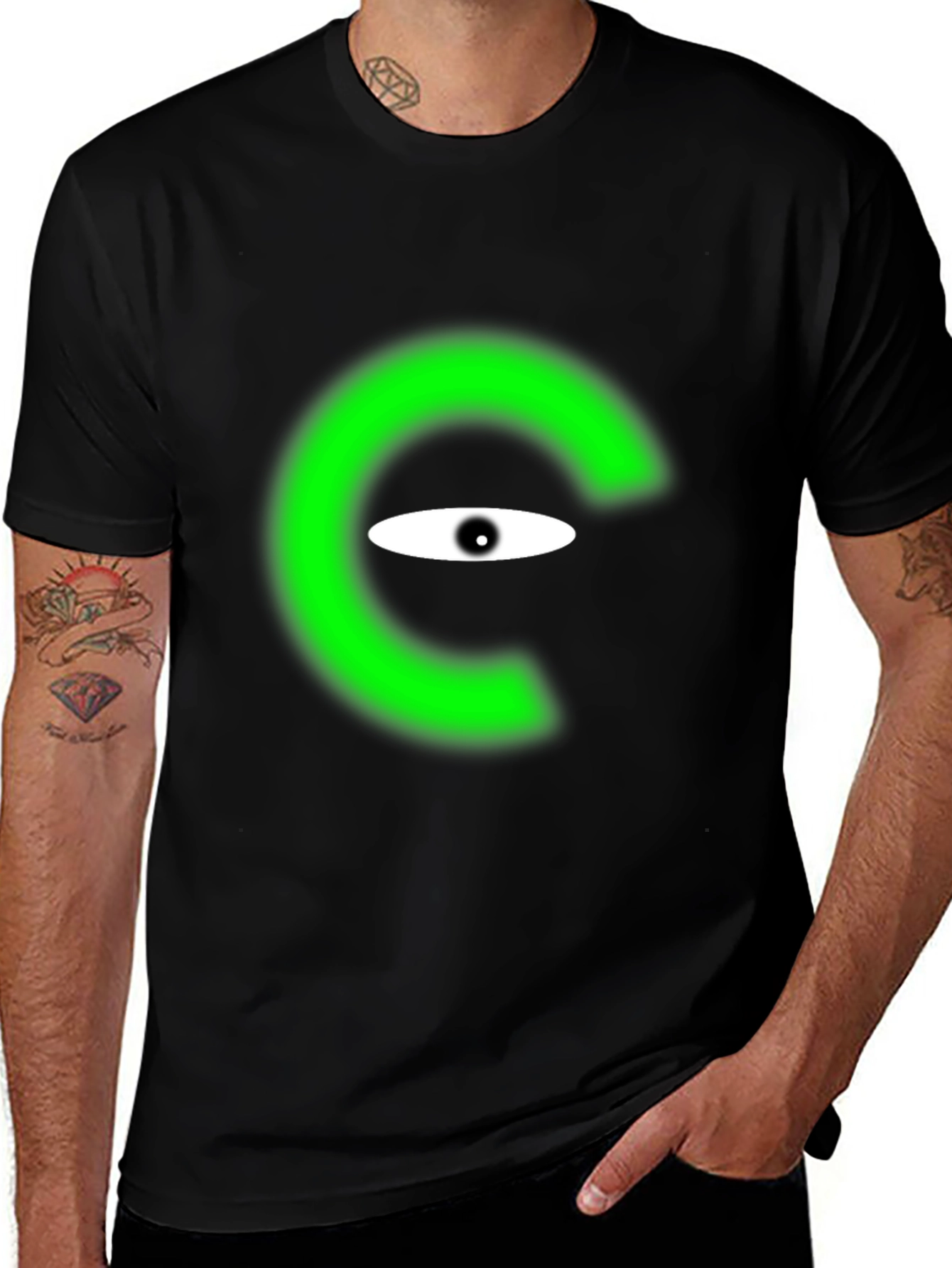 Variant 19 of Eye See You Black Tee