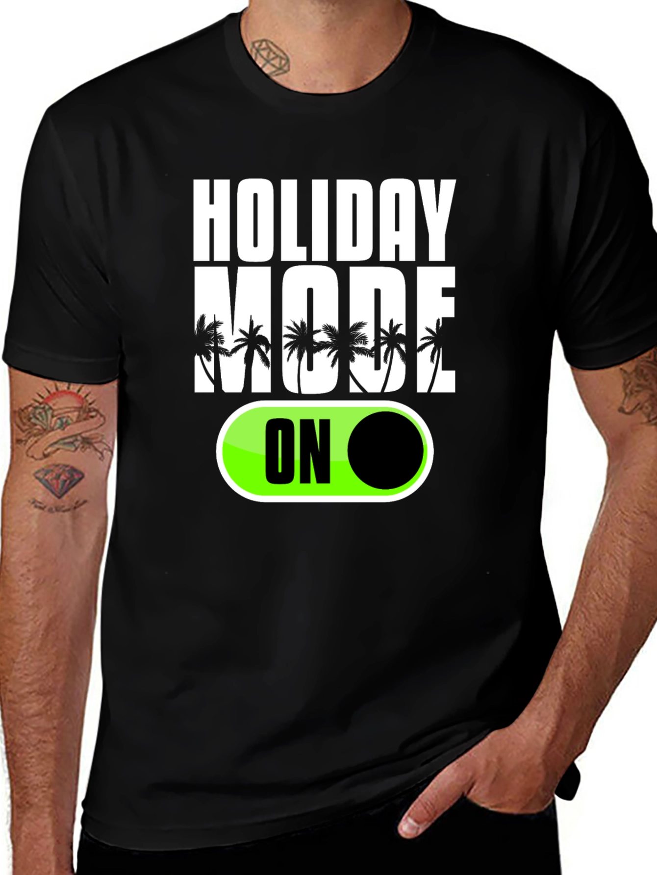 Variant 24 of Holiday Mode ON Graphic T-Shirt
