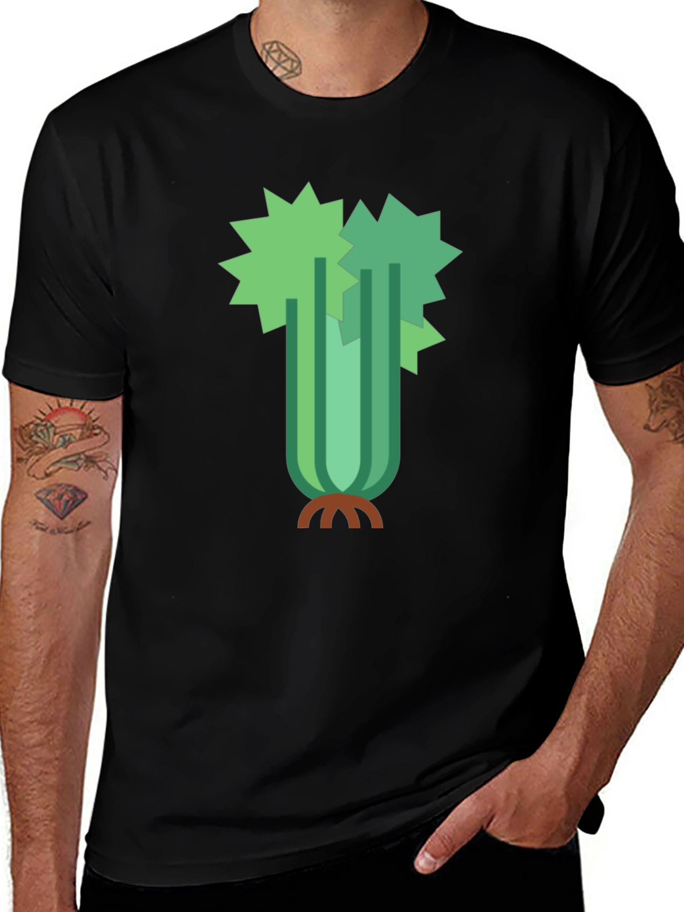 Variant 22 of Celery Graphic Tee - Fresh Style!