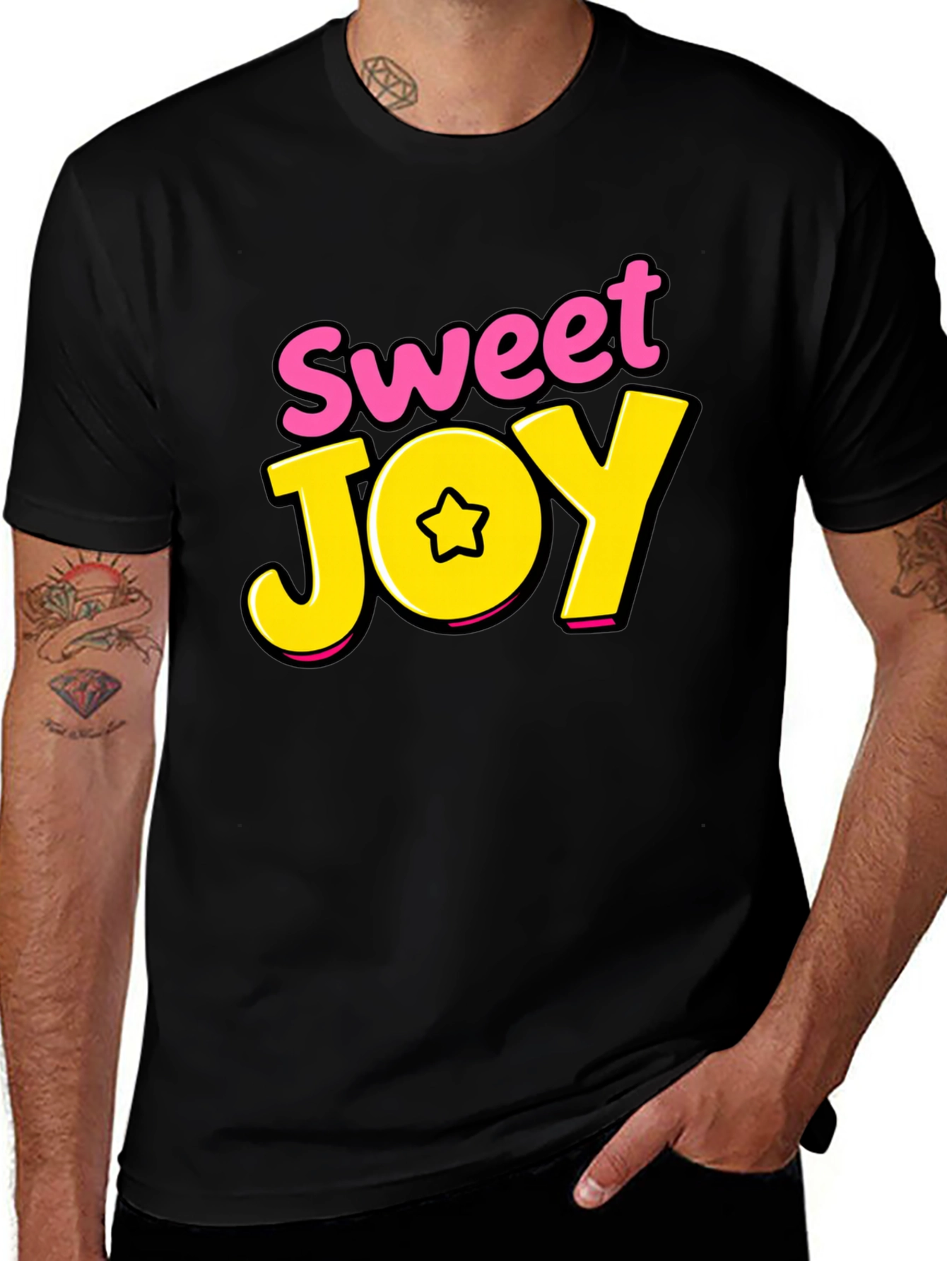 Variant 29 of Sweet Joy Black Graphic Tee