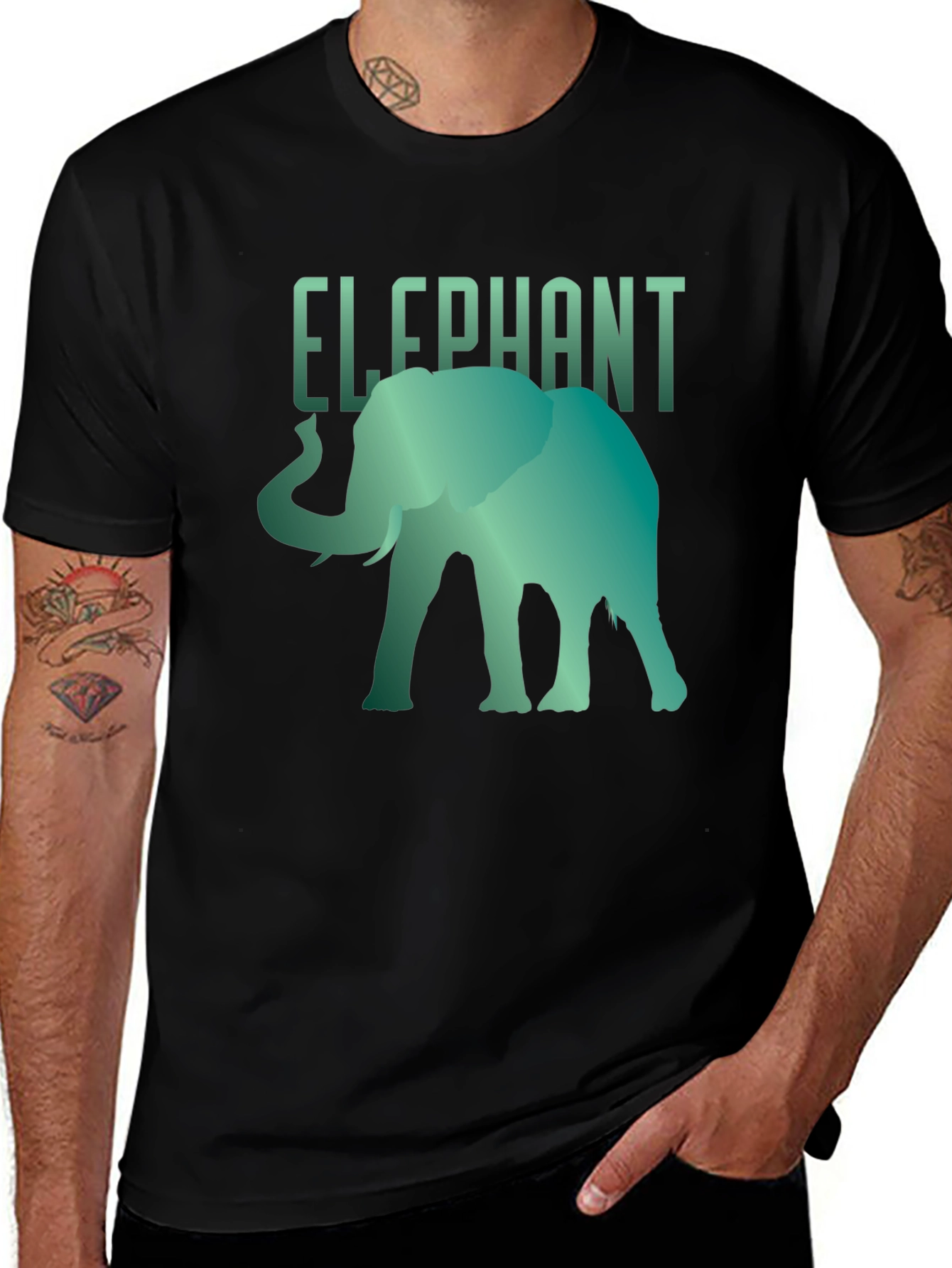 Variant 30 of Elephant Graphic Tee - Cool Animal Design T-Shirt