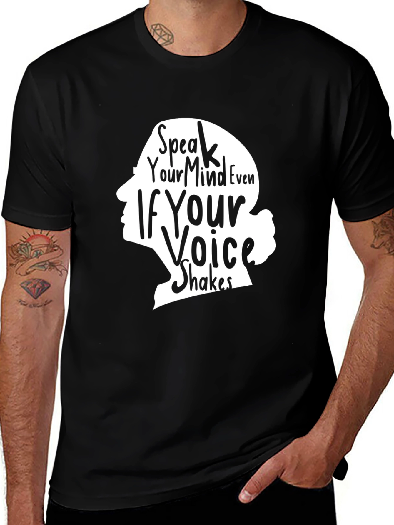 Variant 14 of Speak Your Mind Graphic Tee - Empowering Comfort