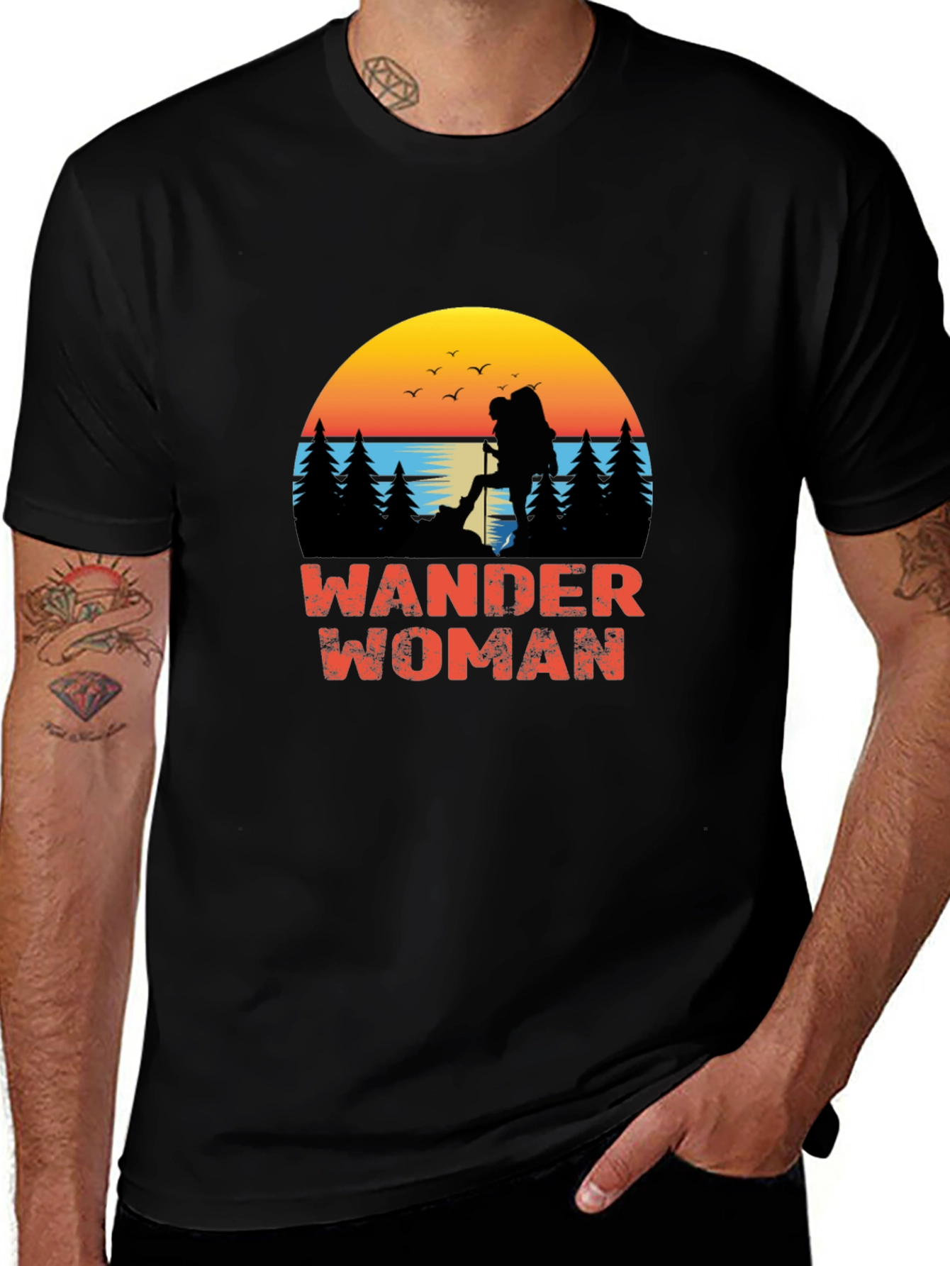 Wander Woman Graphic Tee - Outdoor Adventure Shirt