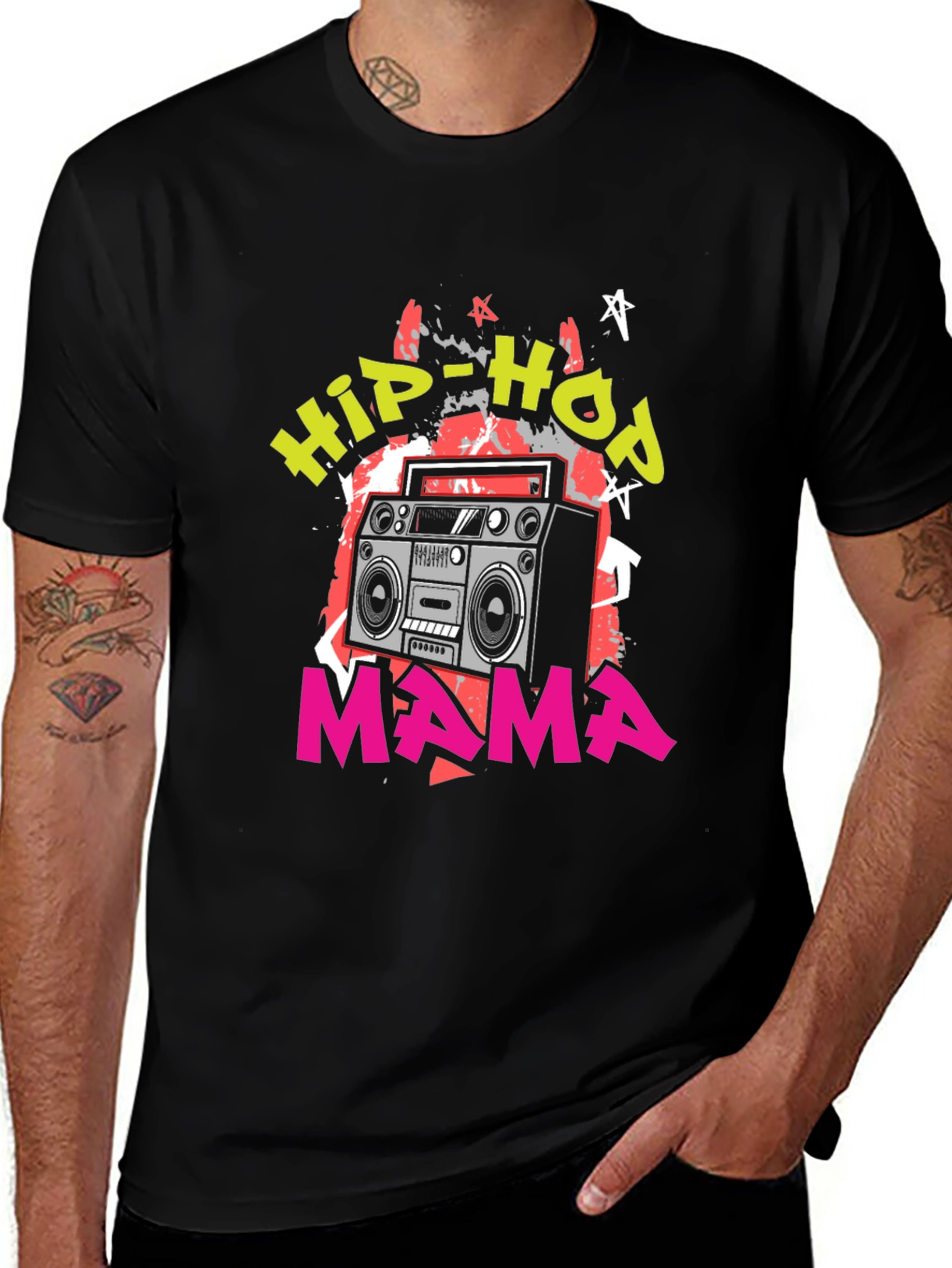 Variant 11 of Hip-Hop Mama Boombox Graphic Tee